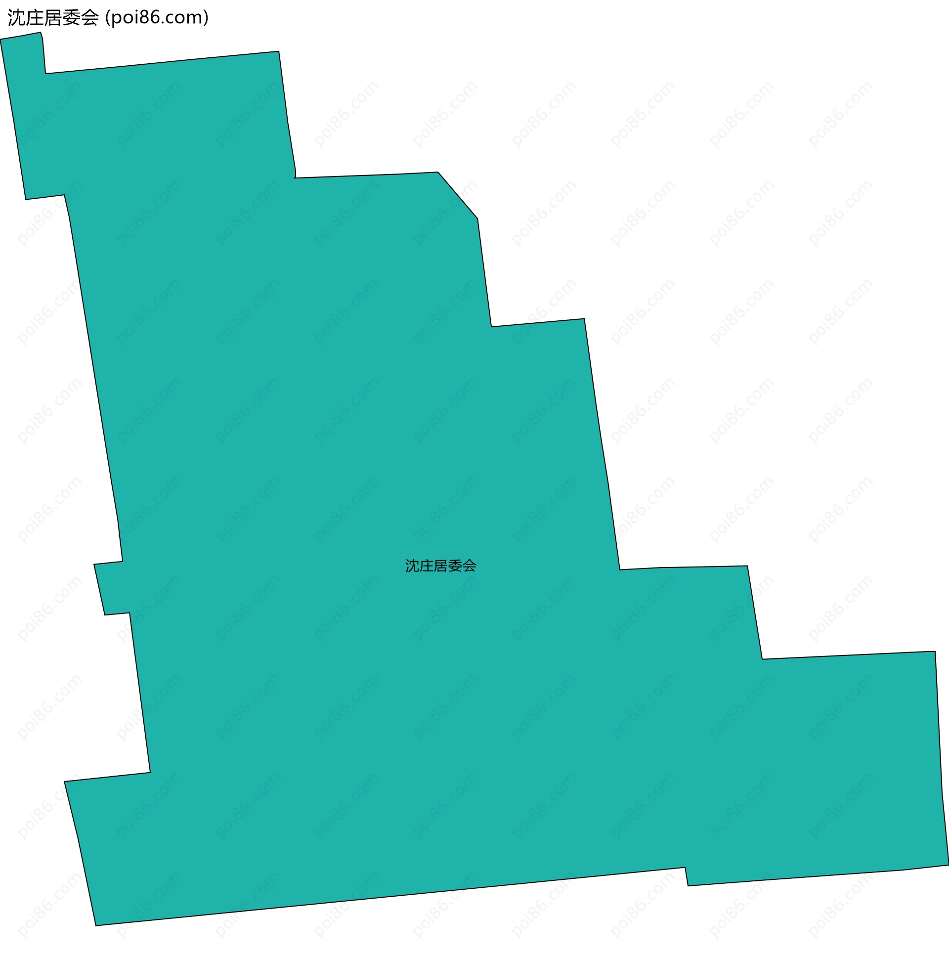 沈庄居委会边界地图