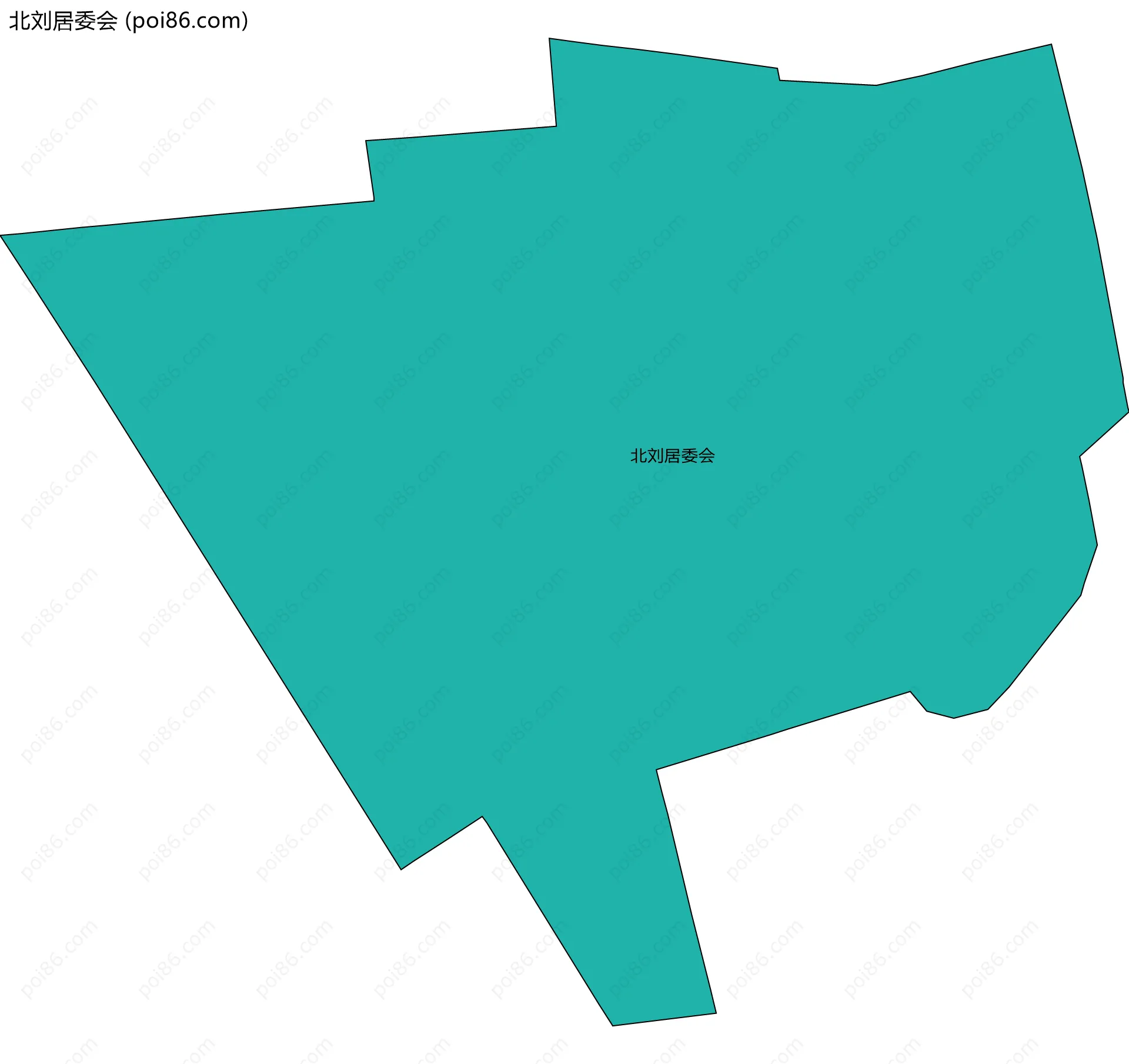 北刘居委会边界地图