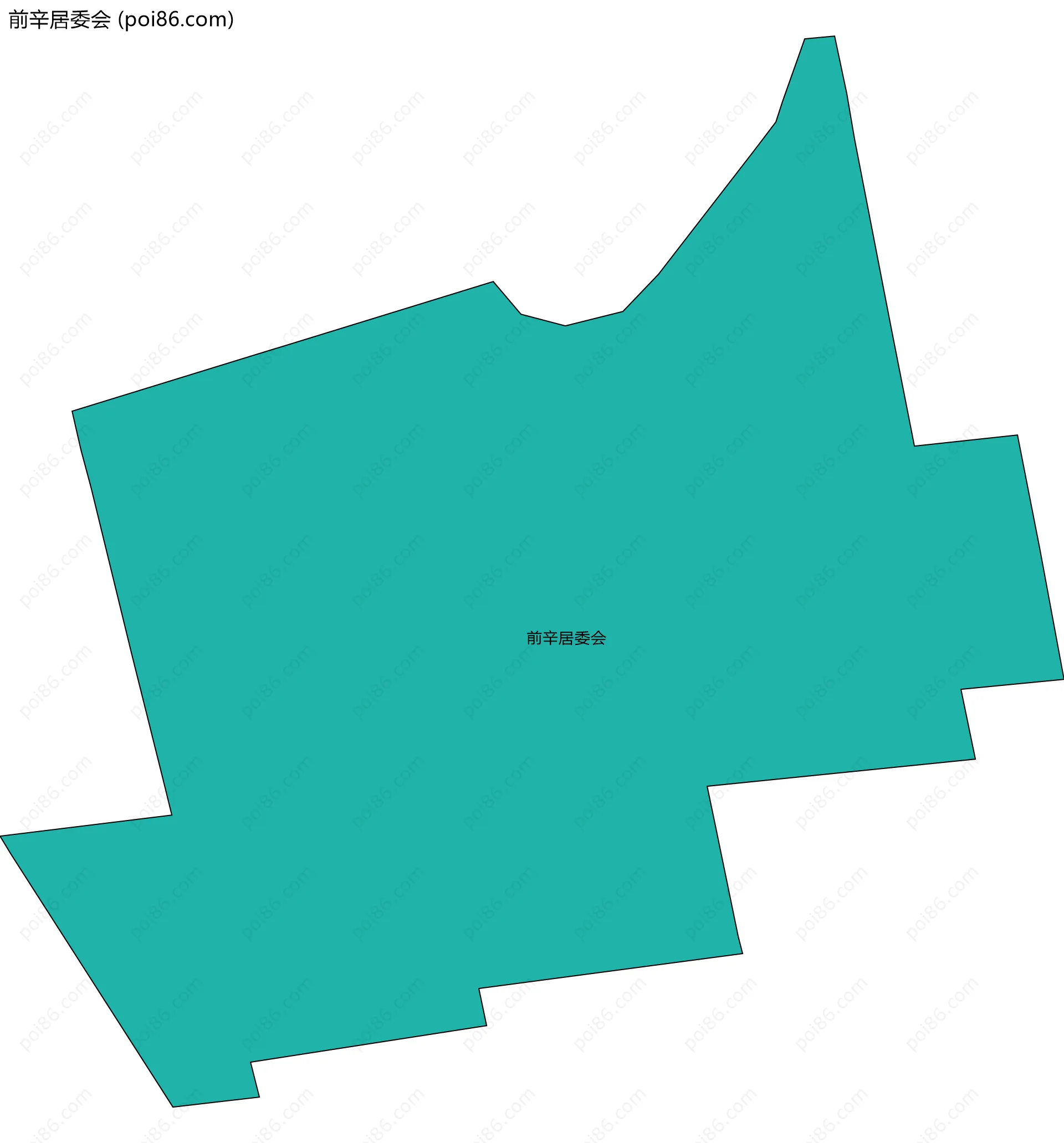 前辛居委会边界地图