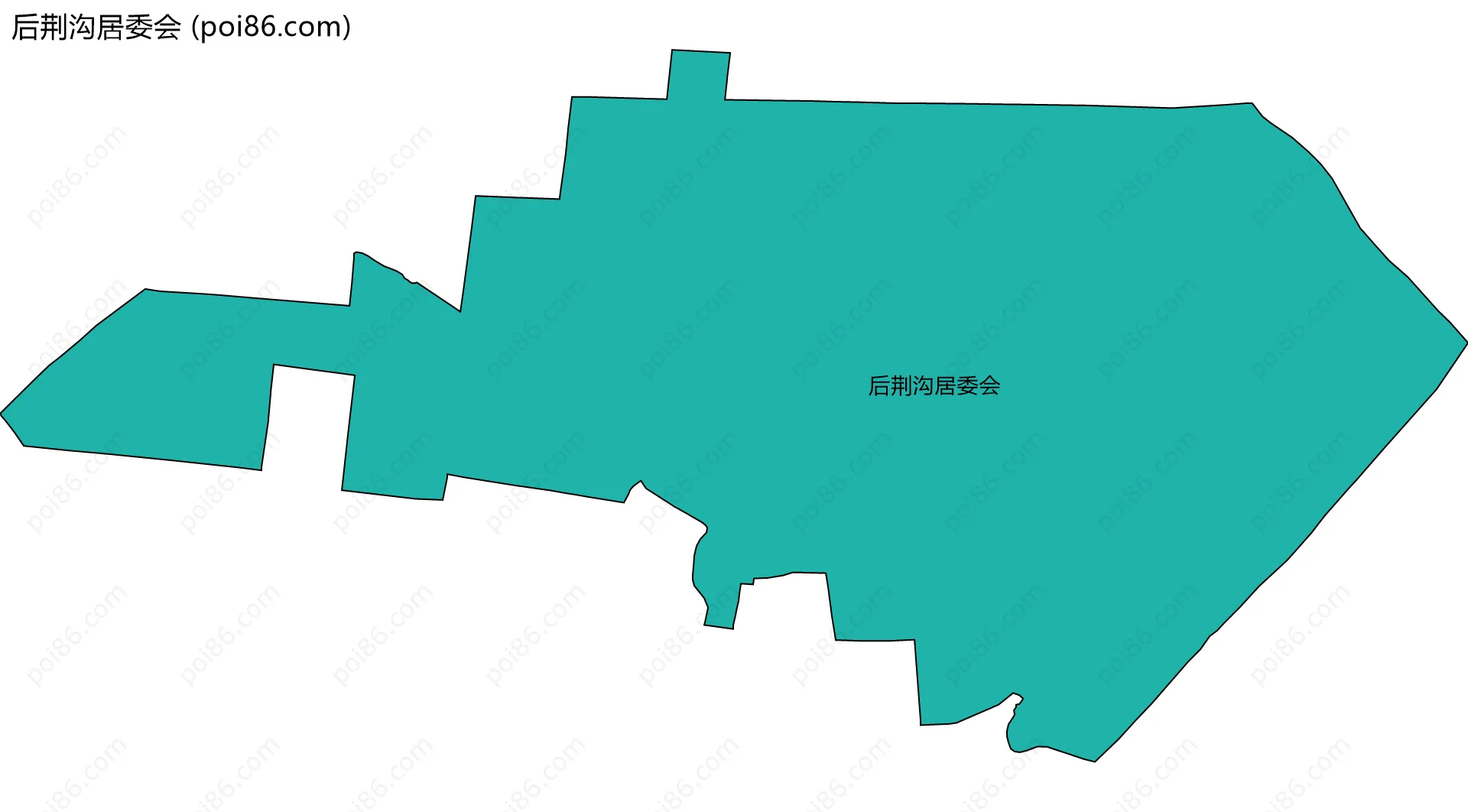 后荆沟居委会边界地图