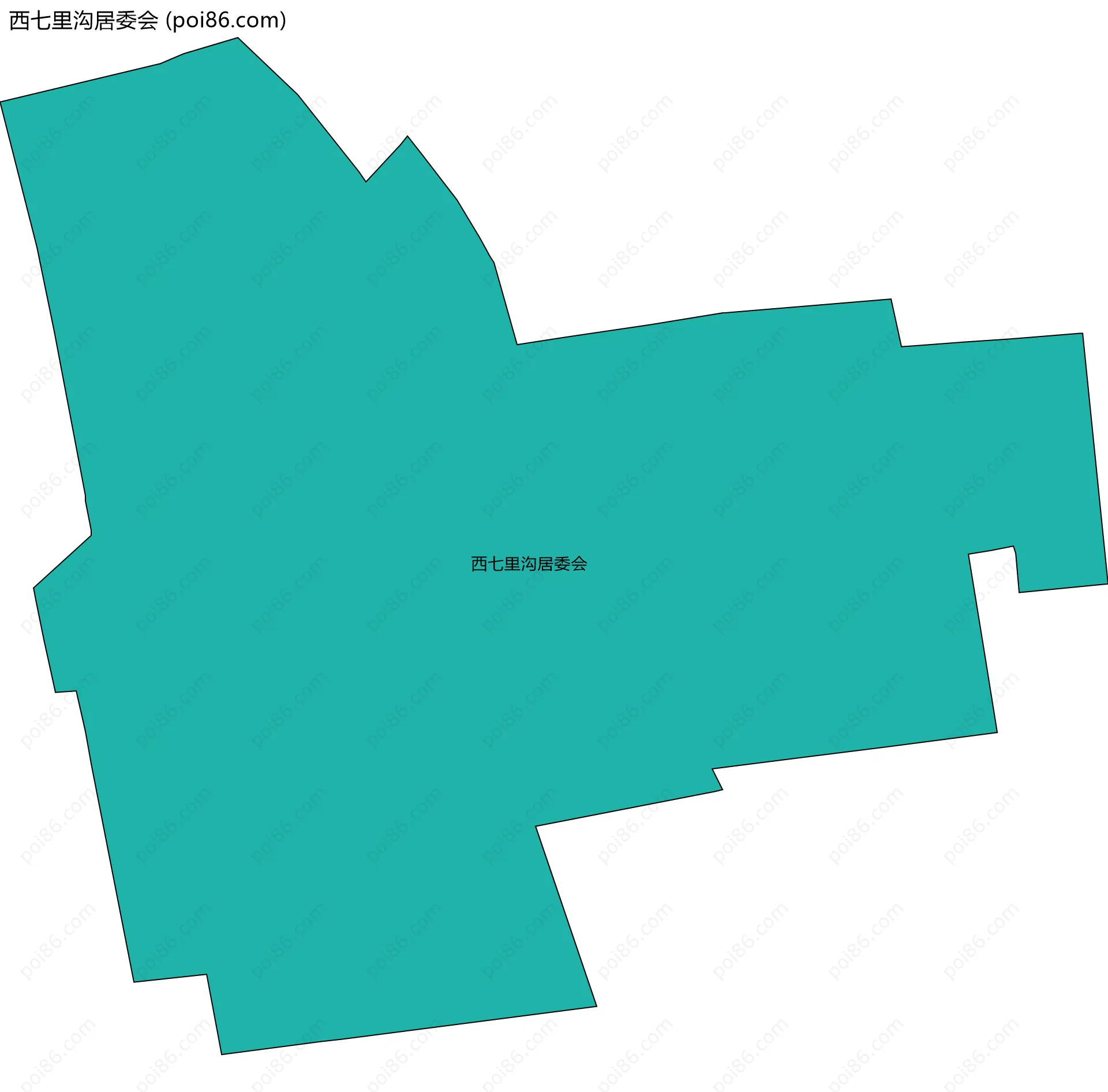西七里沟居委会边界地图