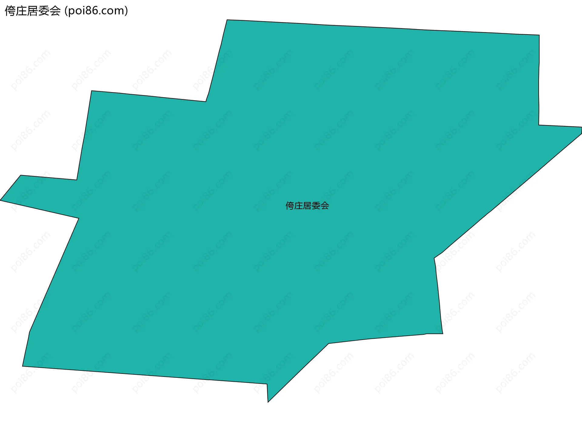 侉庄居委会边界地图
