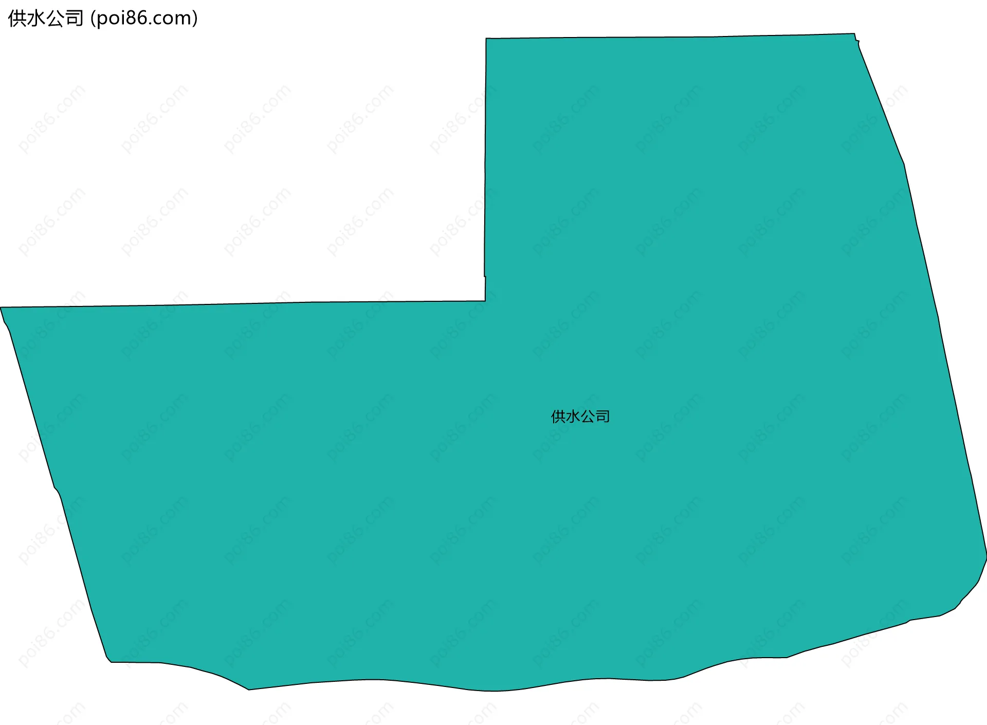供水公司边界地图