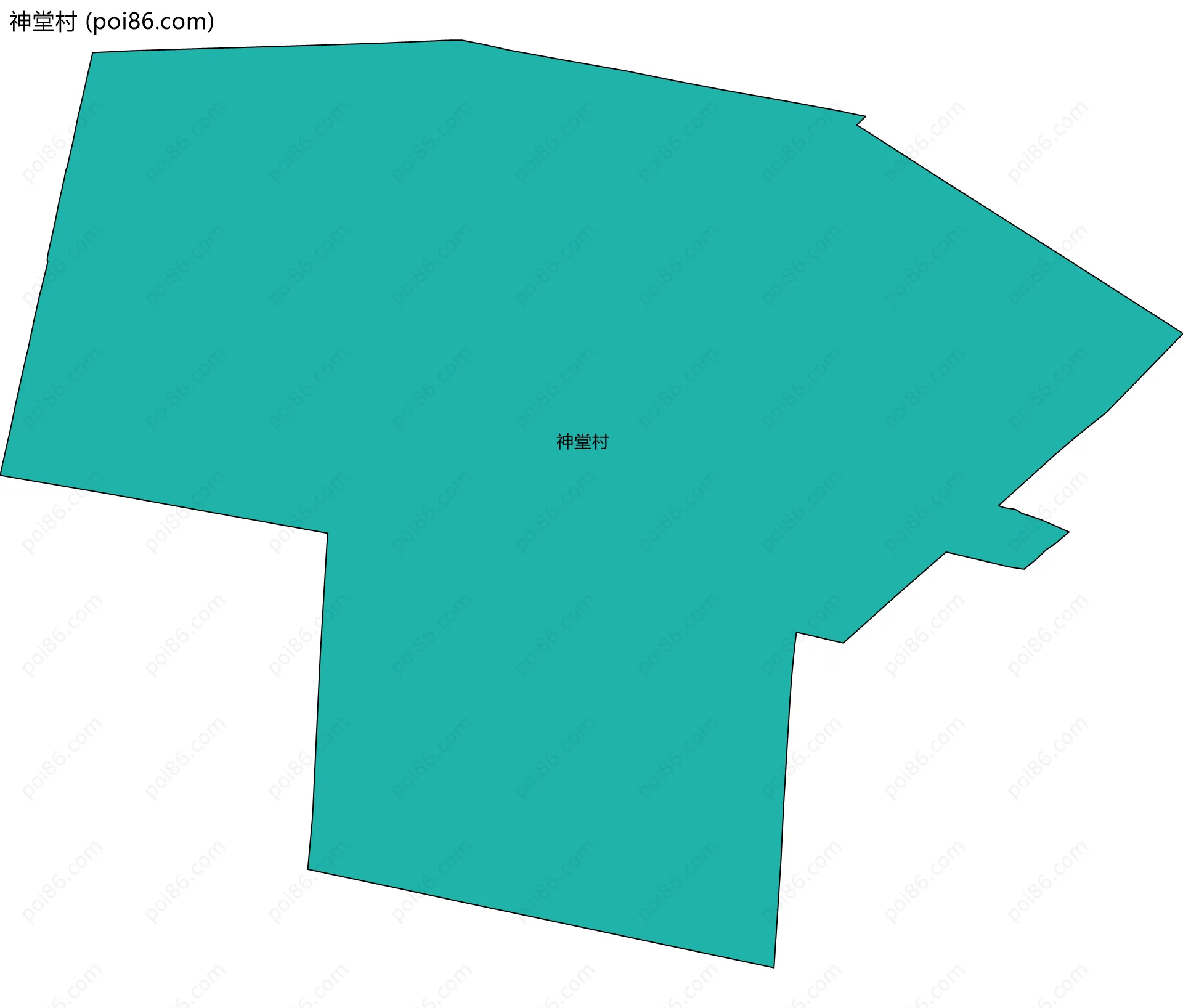 神堂村边界地图