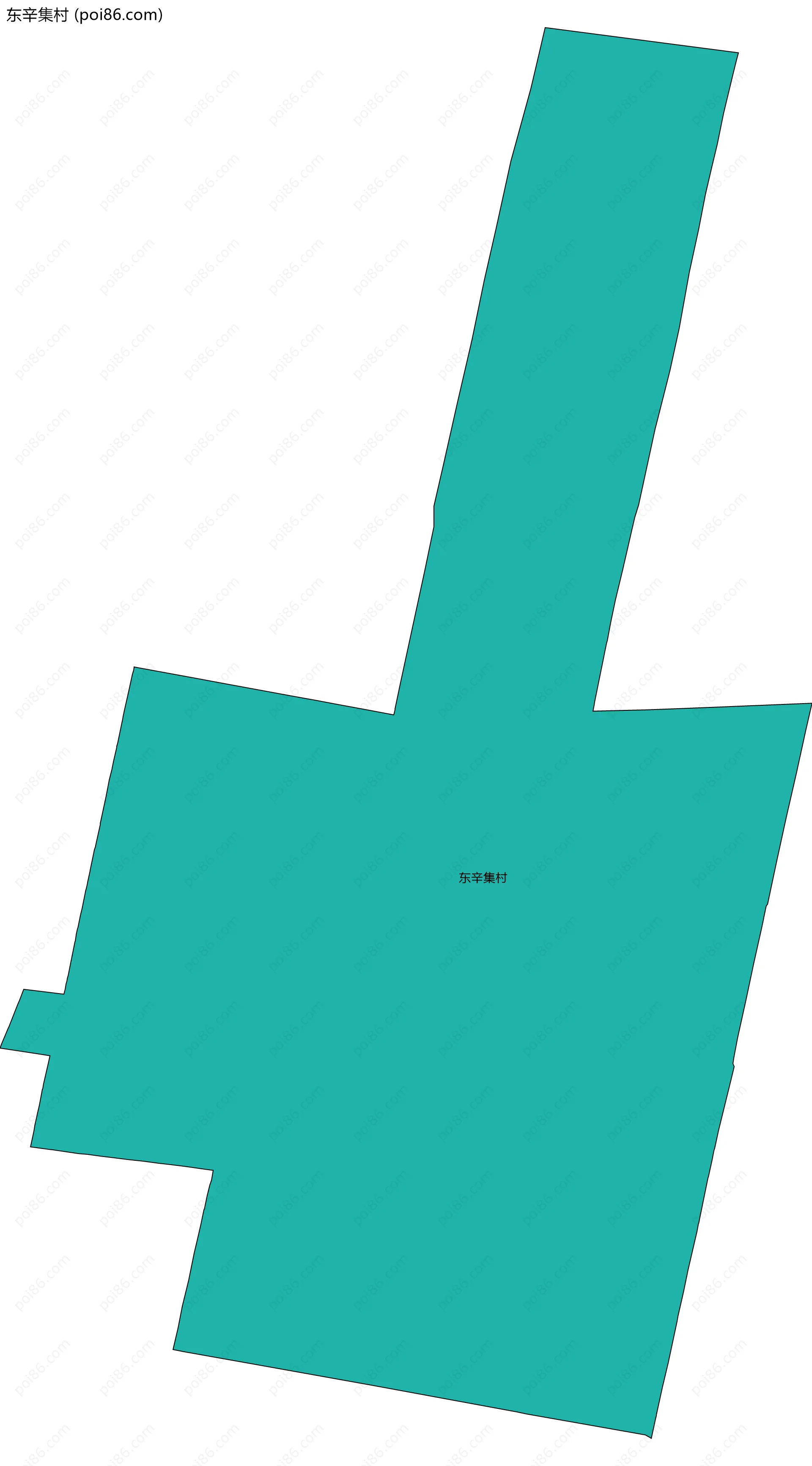 东辛集村边界地图