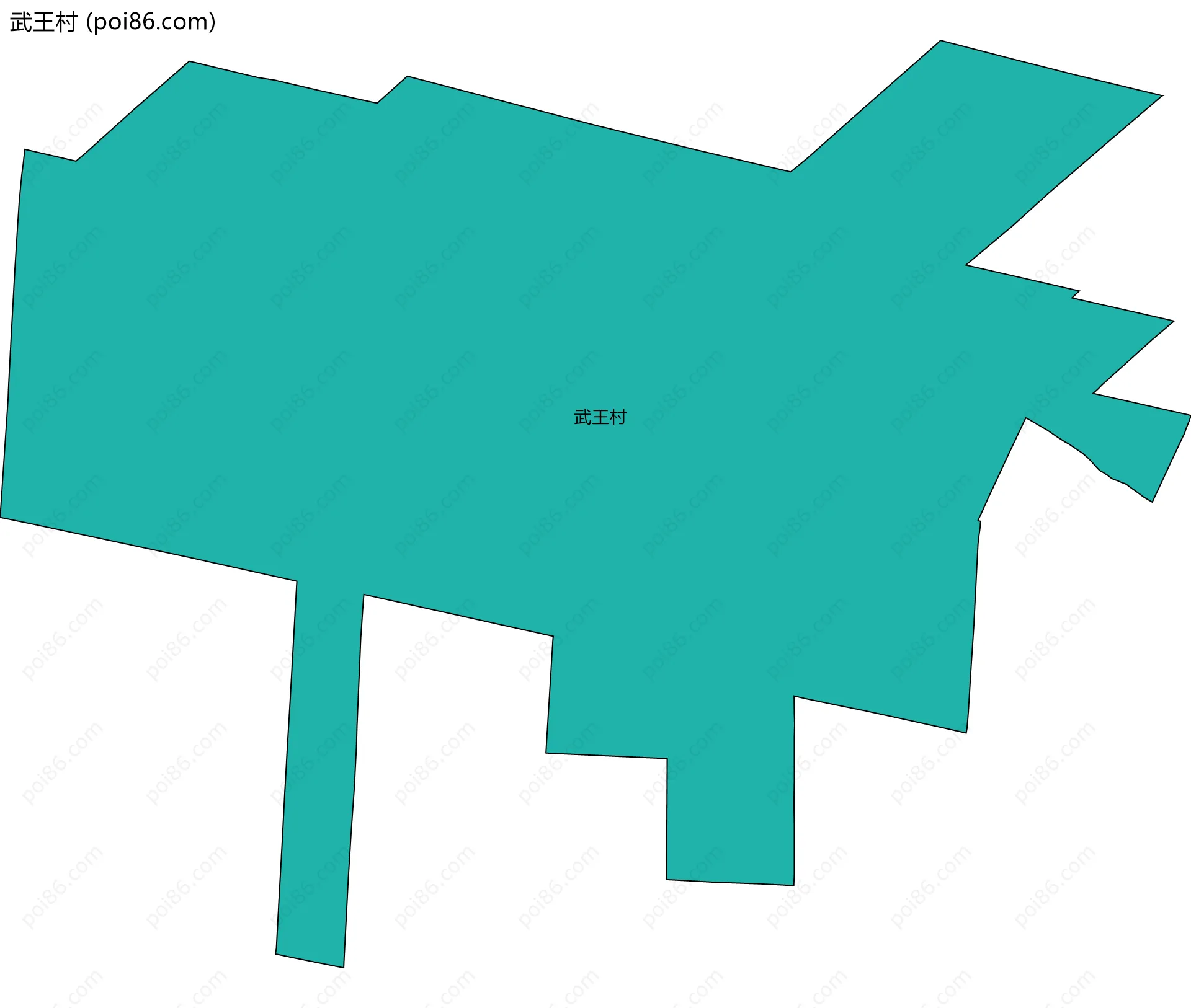 武王村边界地图