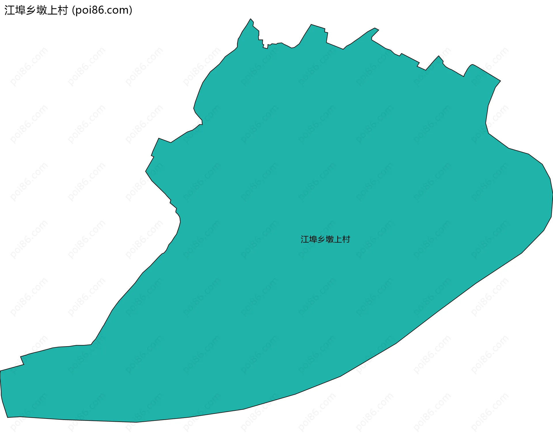 江埠乡墩上村边界地图