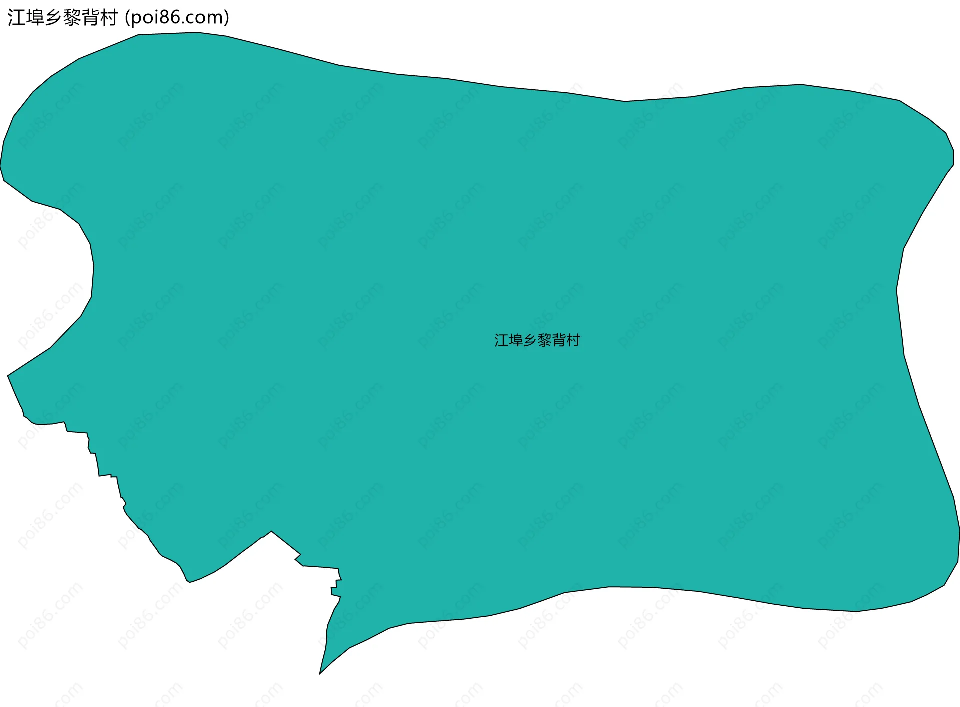 江埠乡黎背村边界地图