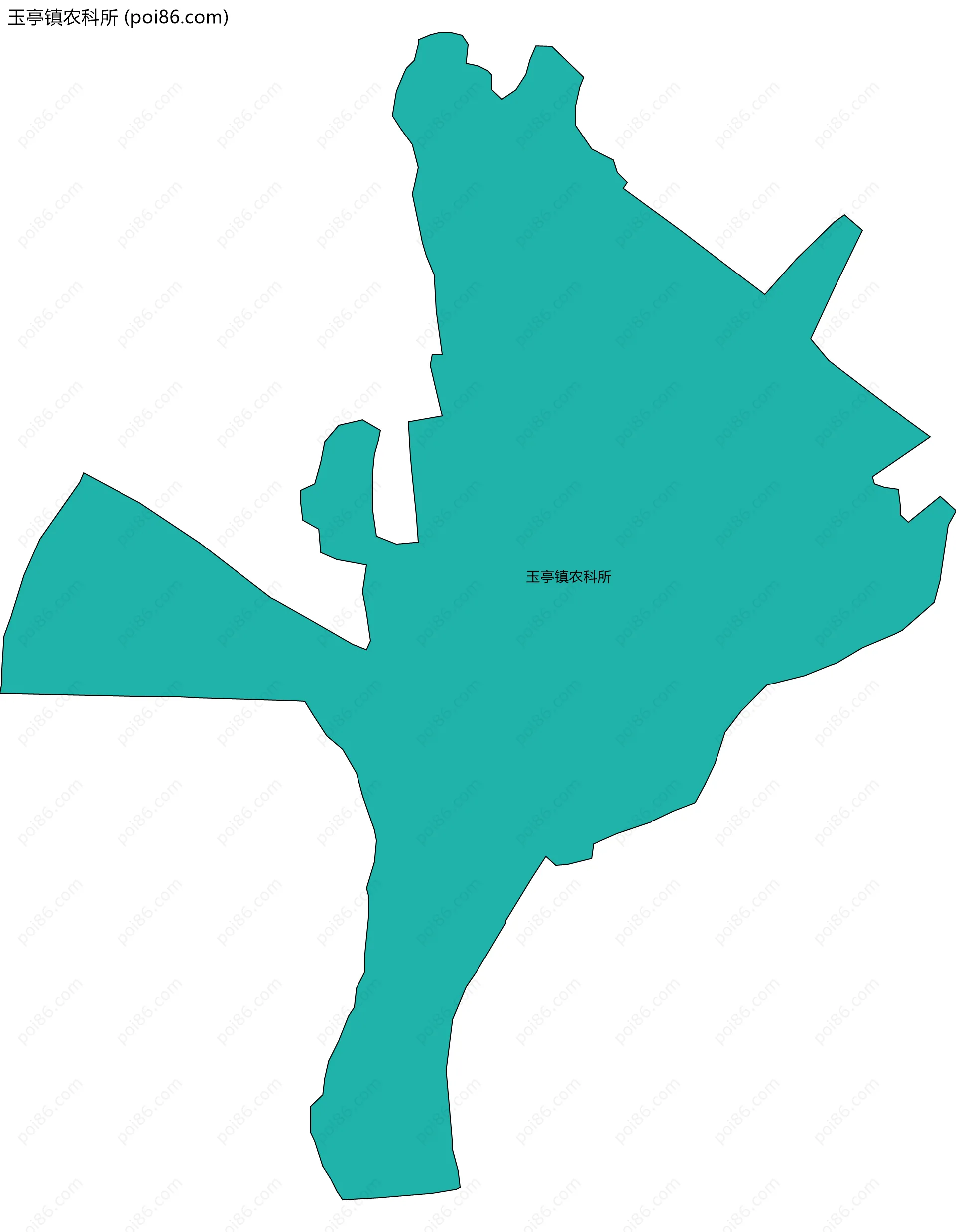 玉亭镇农科所边界地图