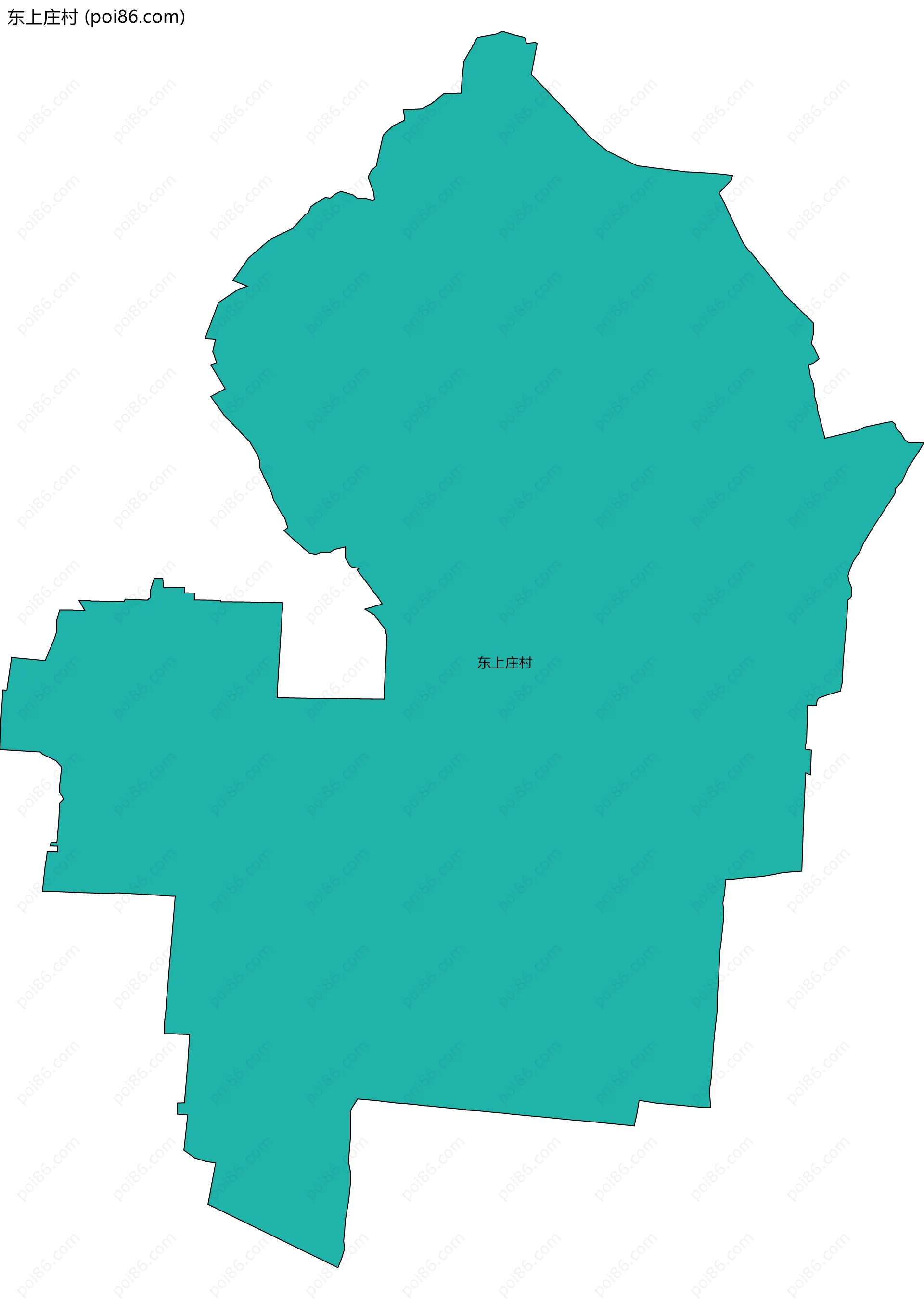 东上庄村边界地图