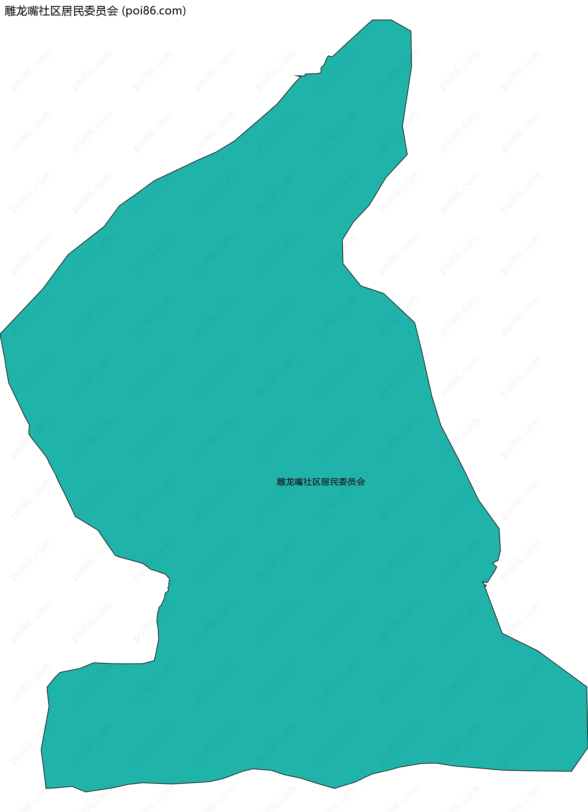 雕龙嘴社区居民委员会边界地图