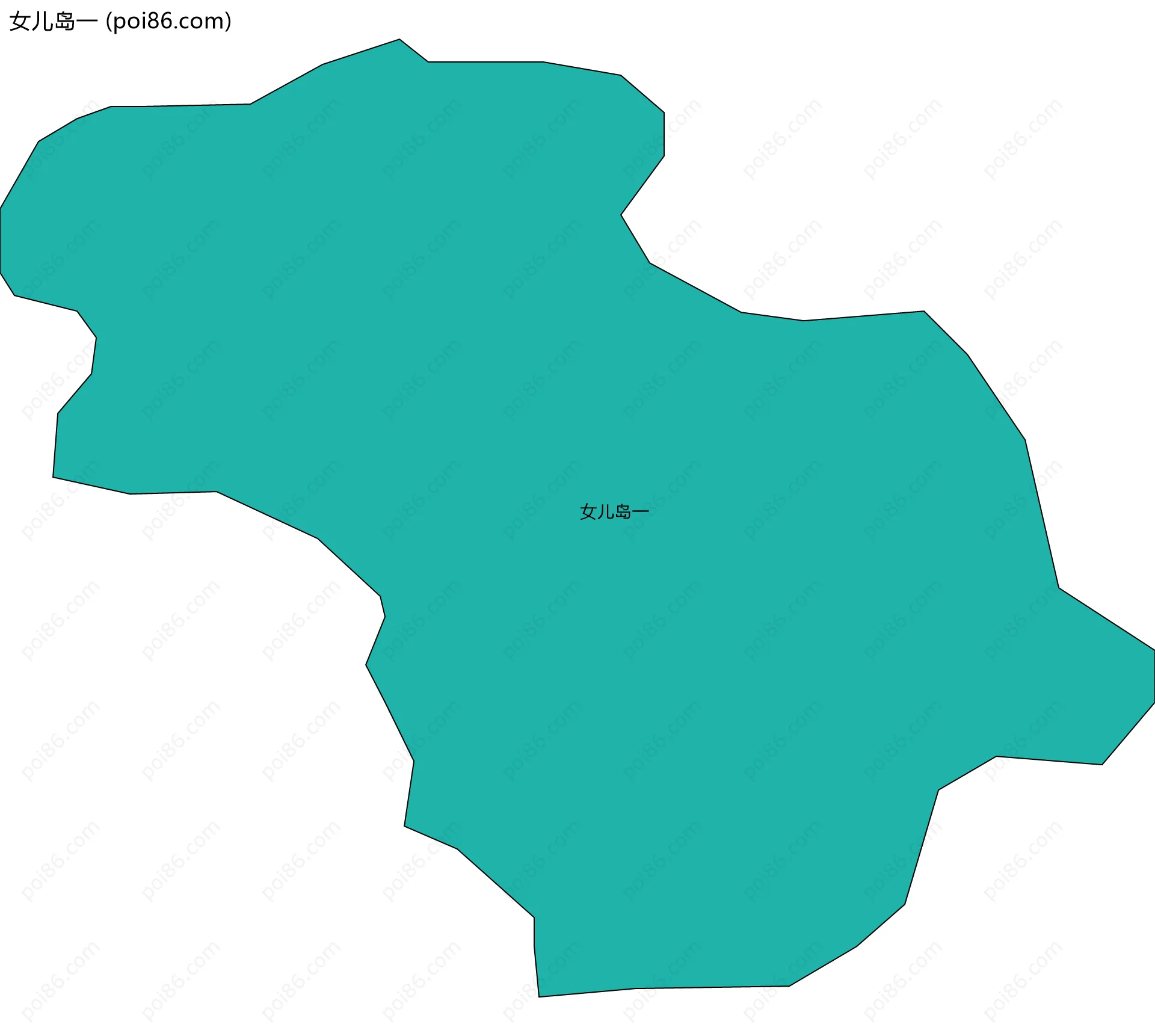 女儿岛一边界地图