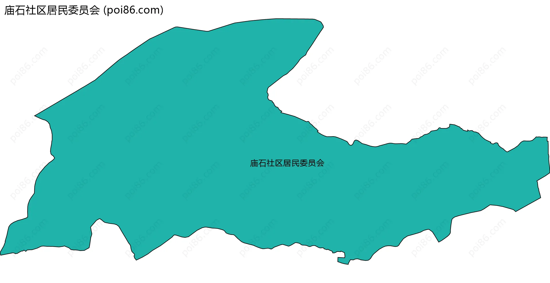 庙石社区居民委员会边界地图