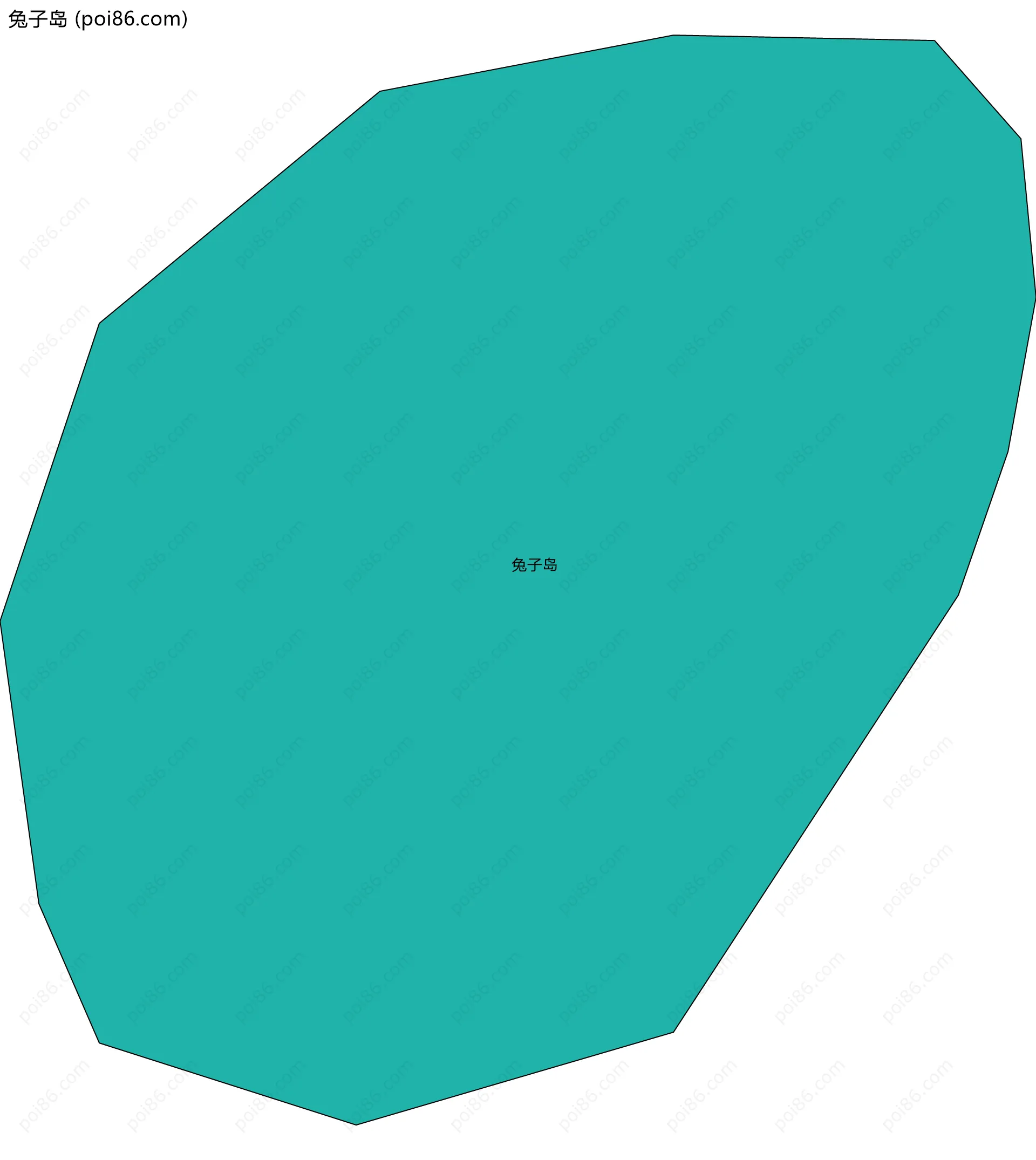 兔子岛边界地图