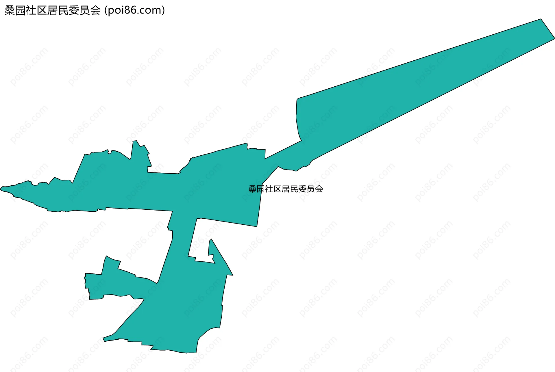 桑园社区居民委员会边界地图