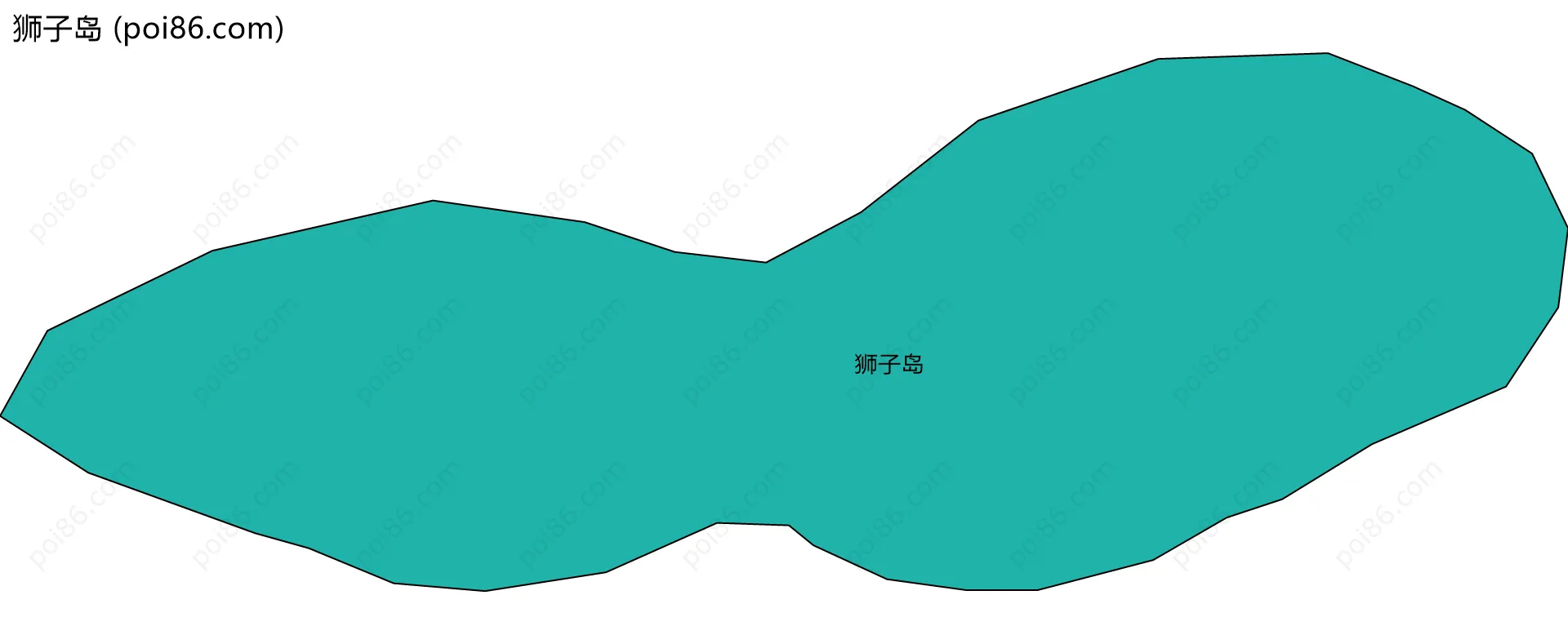 狮子岛边界地图