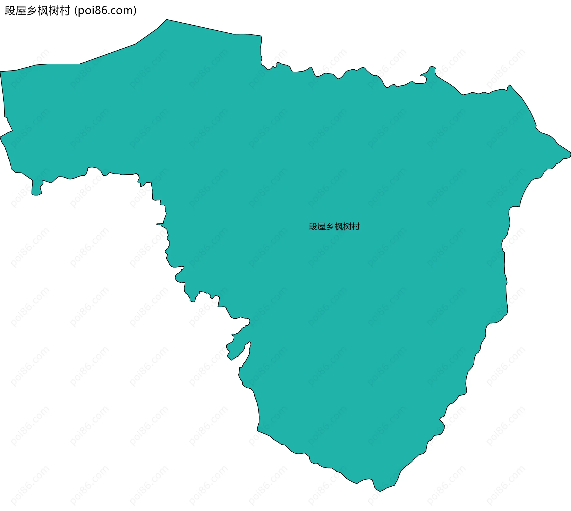 段屋乡枫树村边界地图