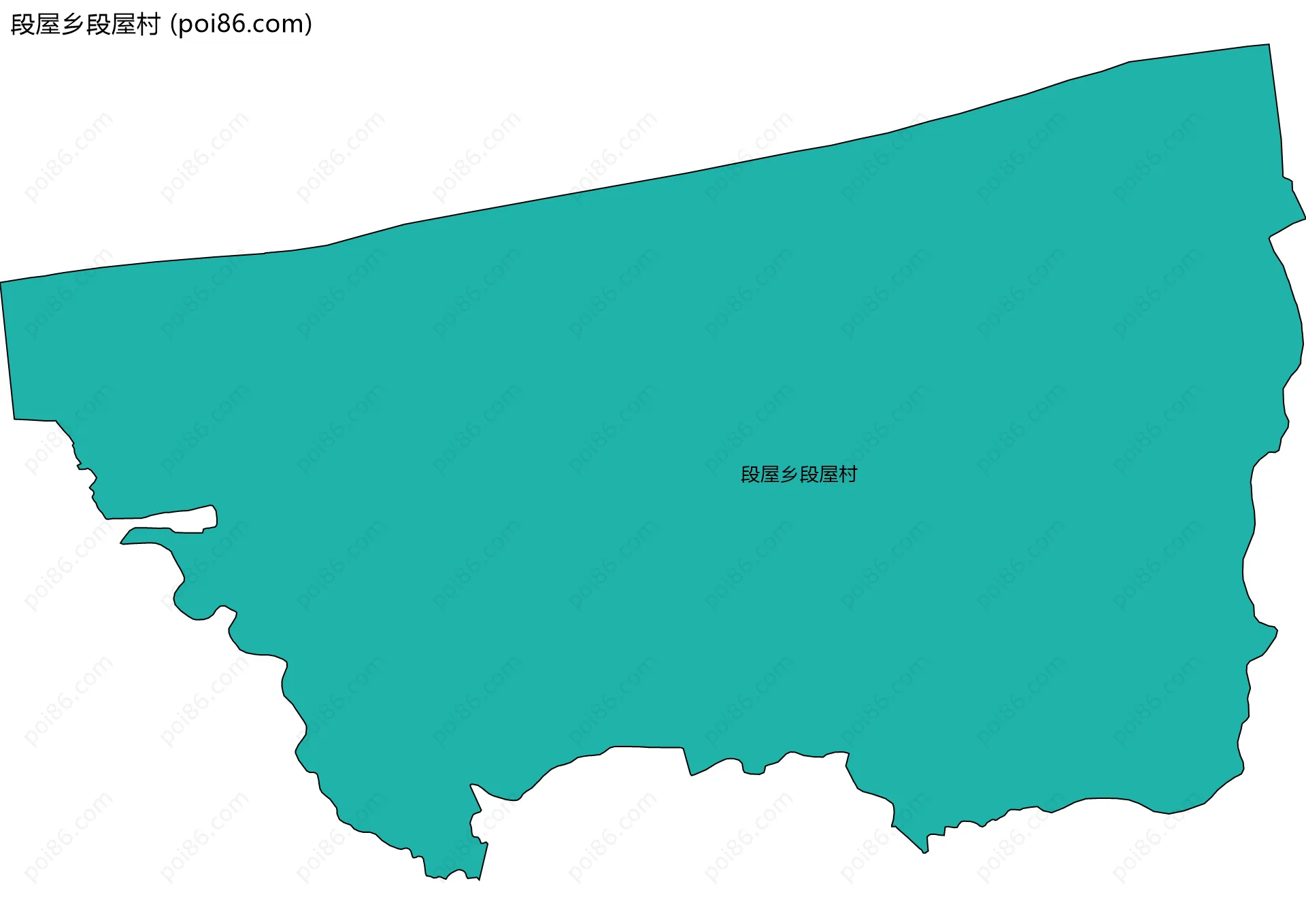 段屋乡段屋村边界地图