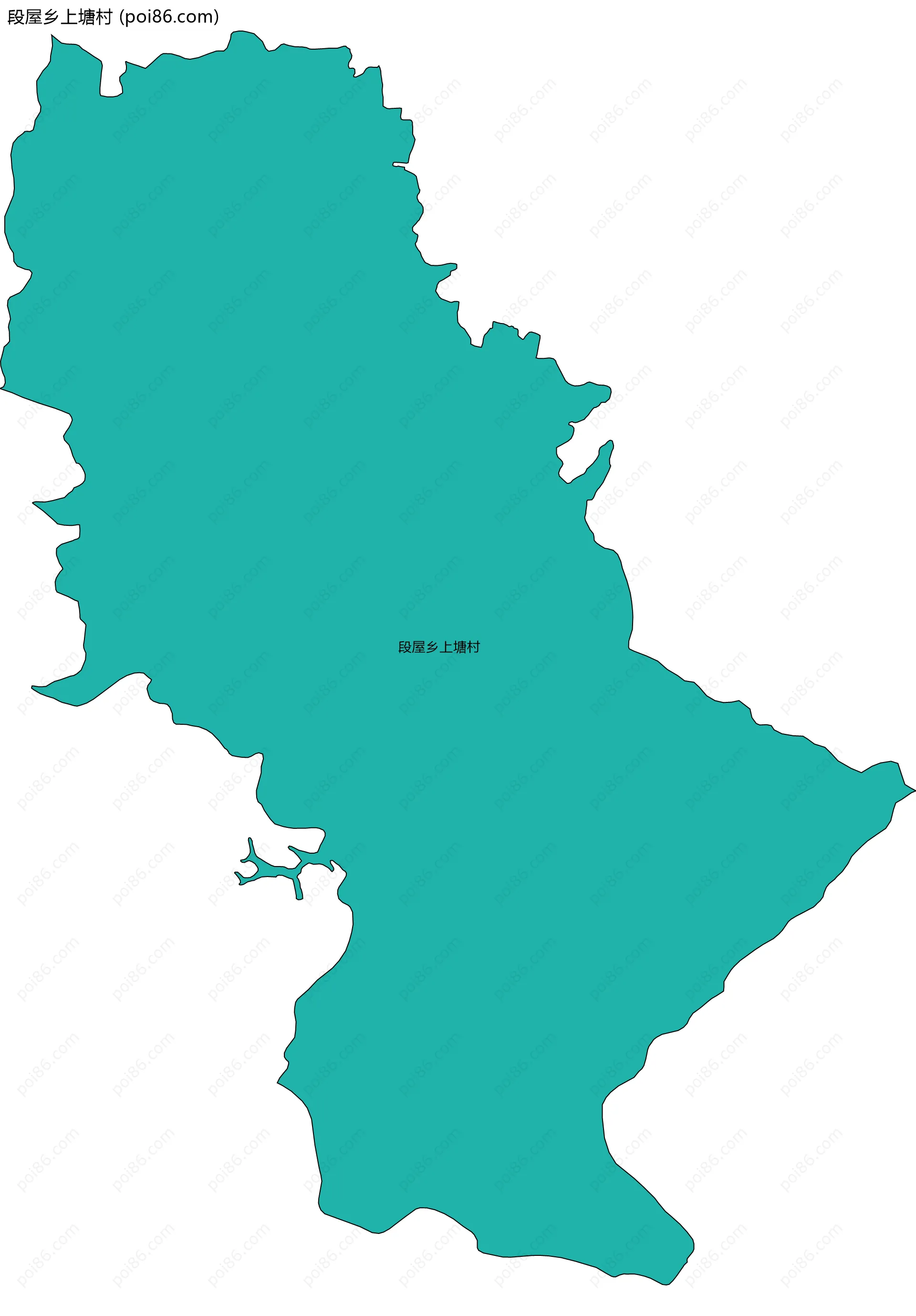 段屋乡上塘村边界地图