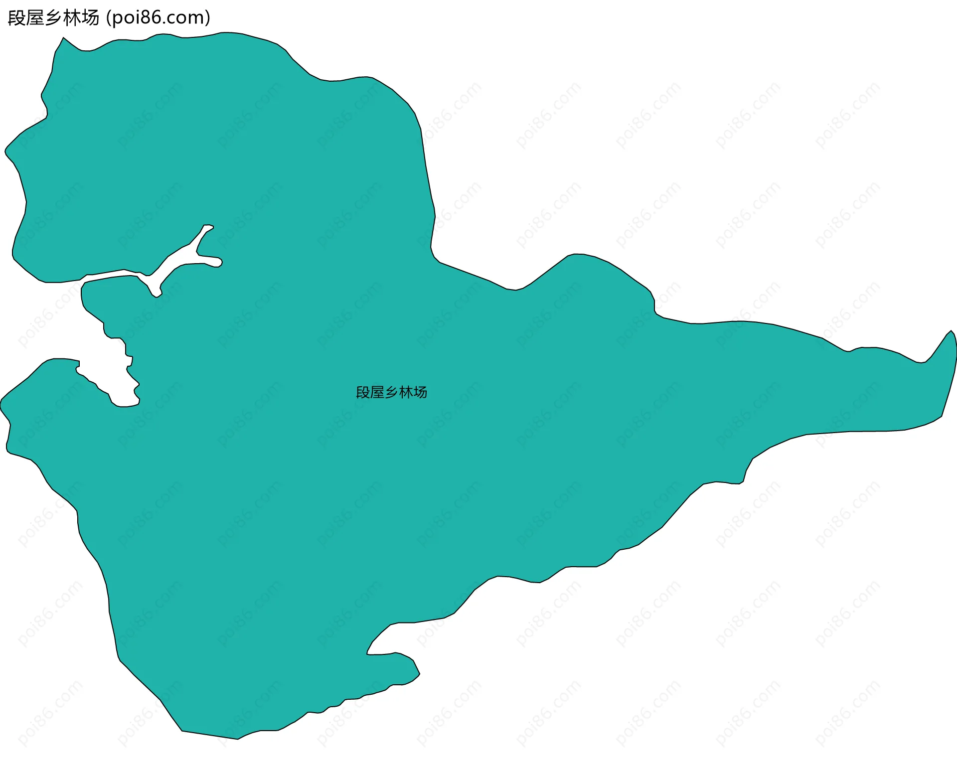 段屋乡林场边界地图
