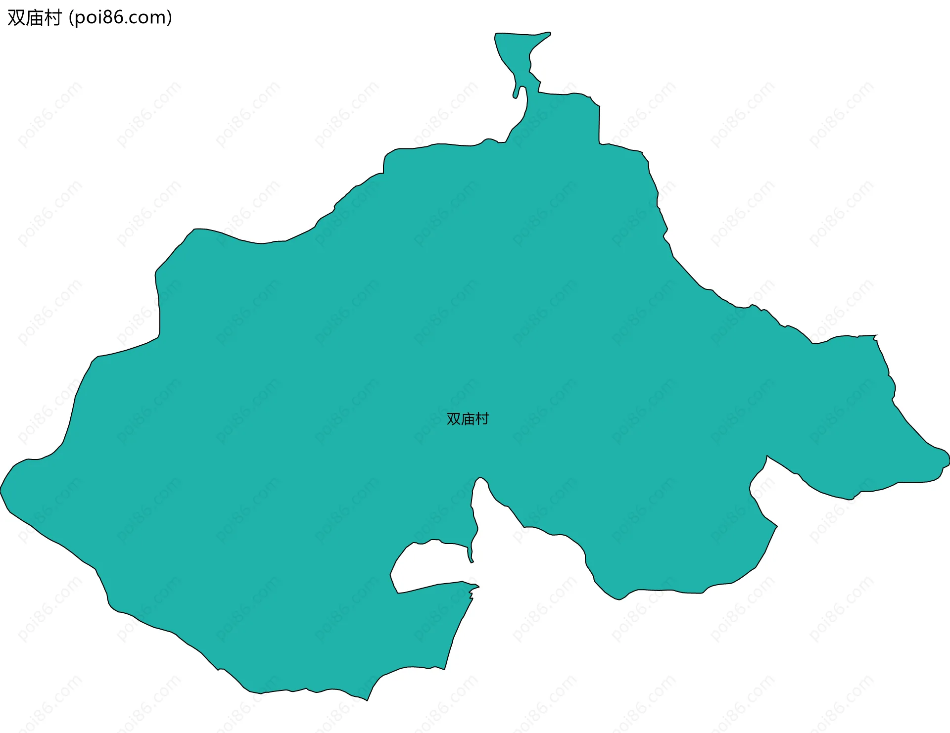 双庙村边界地图