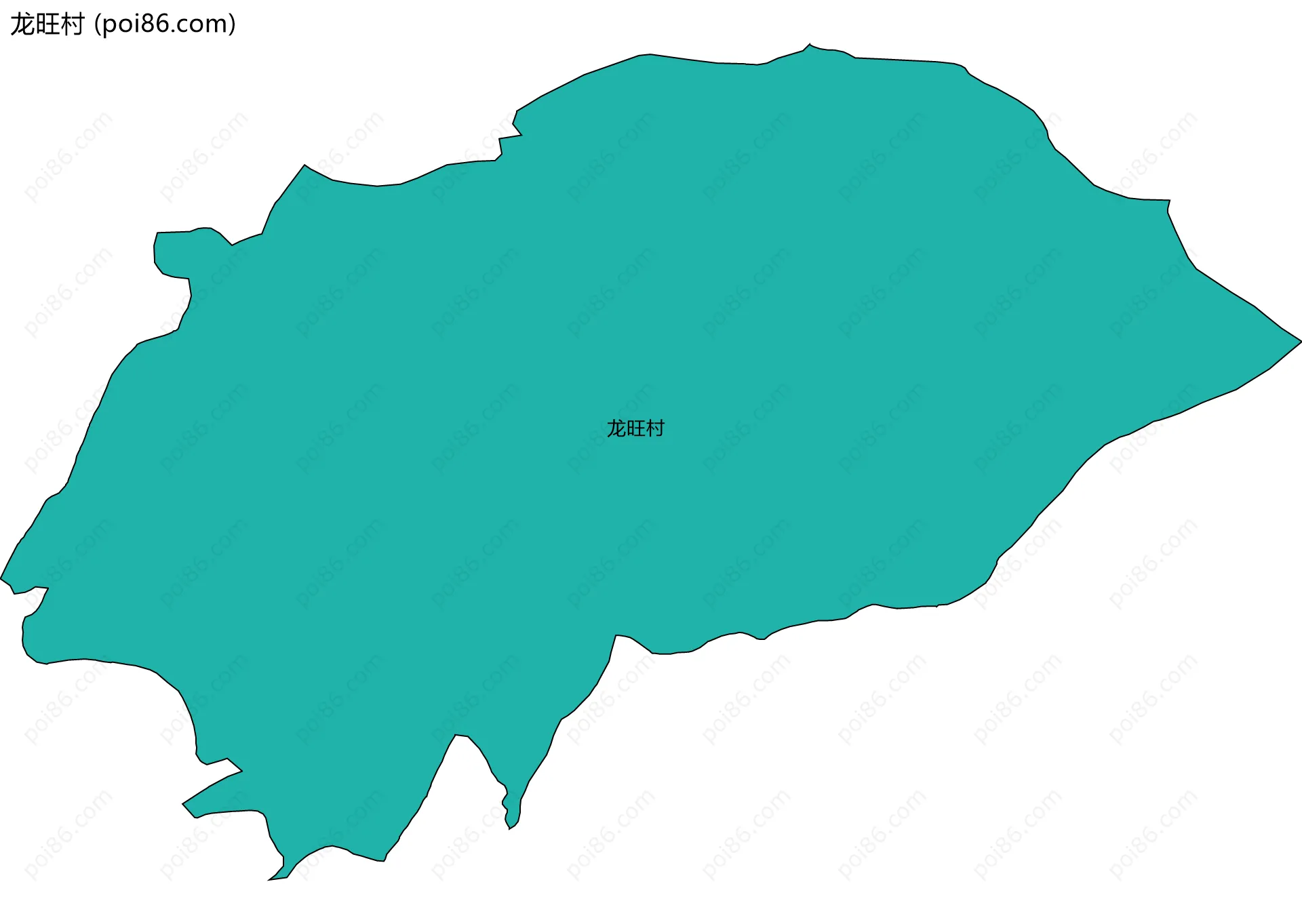 龙旺村边界地图