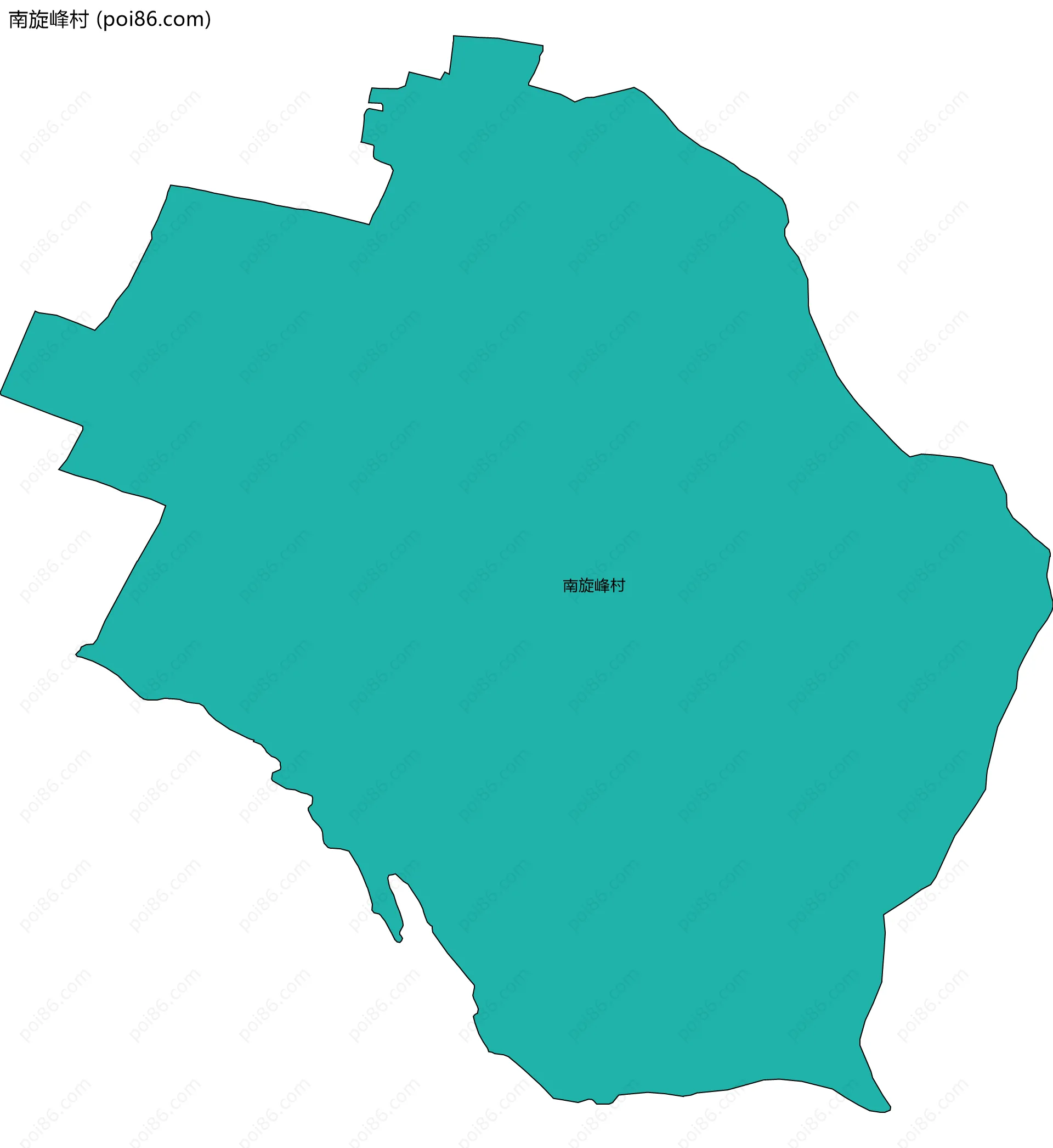 南旋峰村边界地图