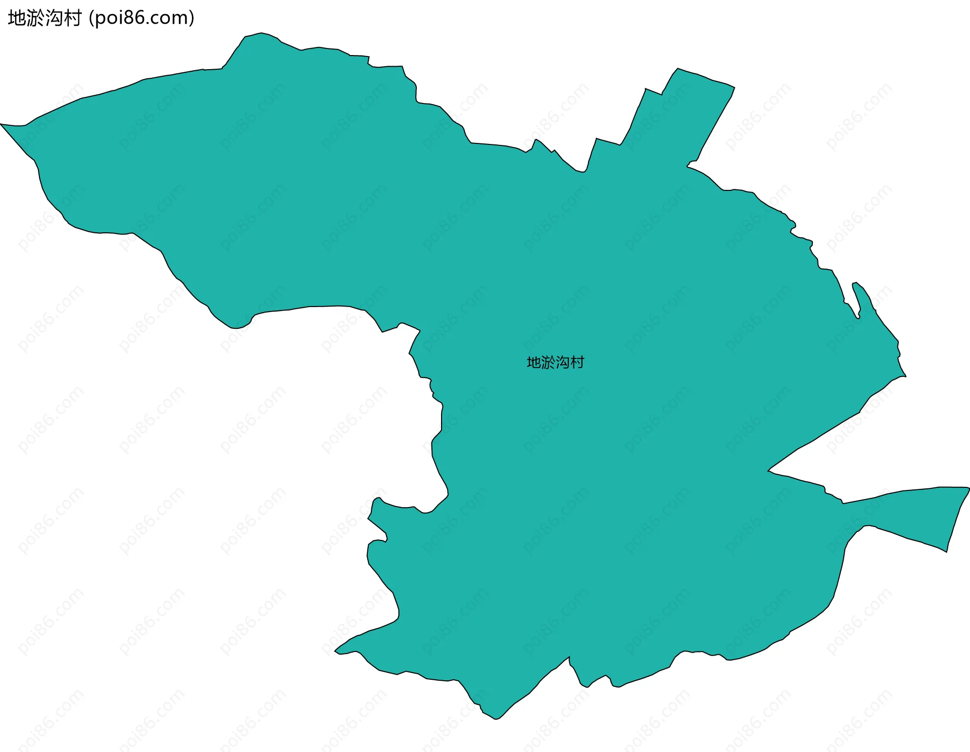 地淤沟村边界地图