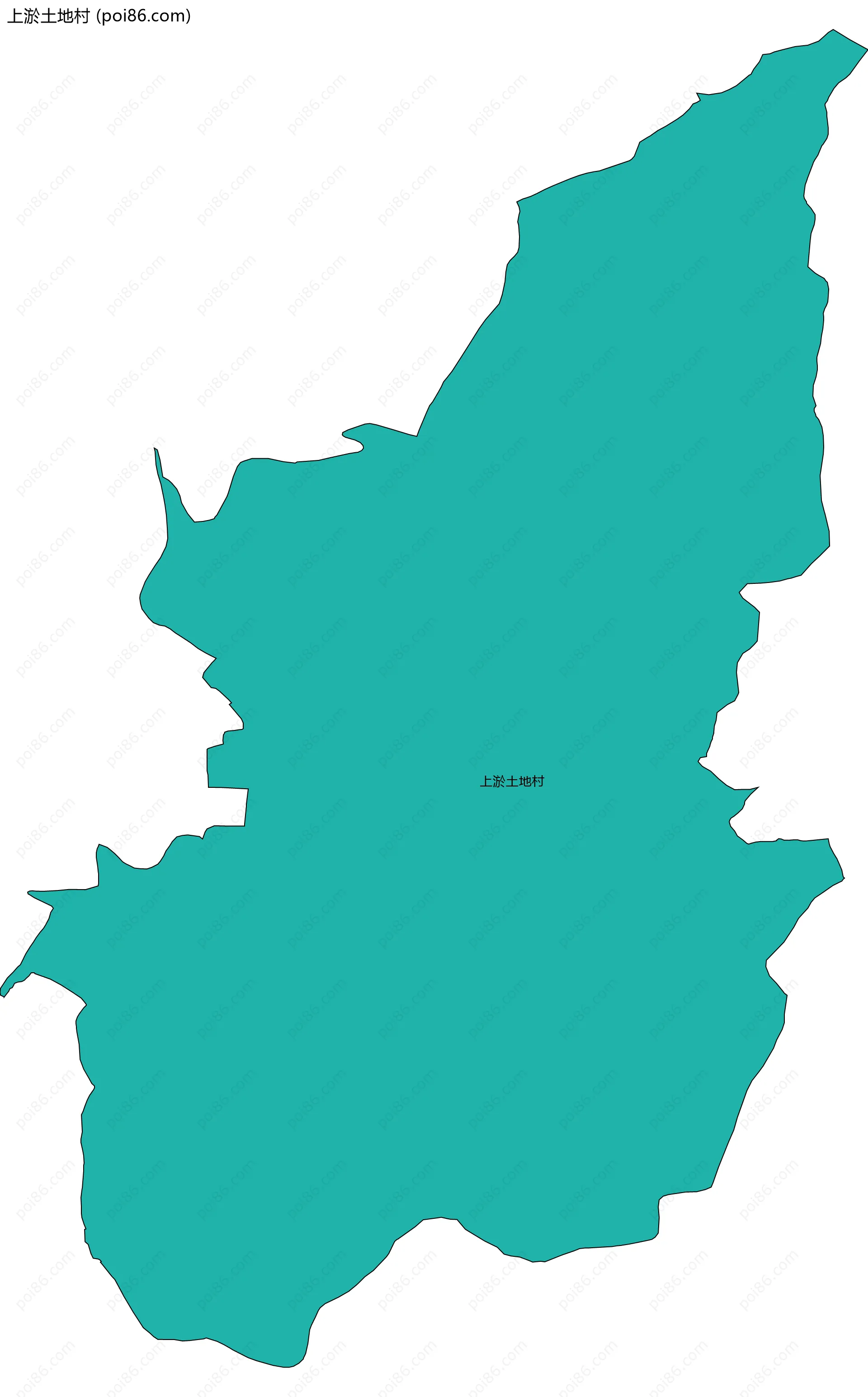 上淤土地村边界地图