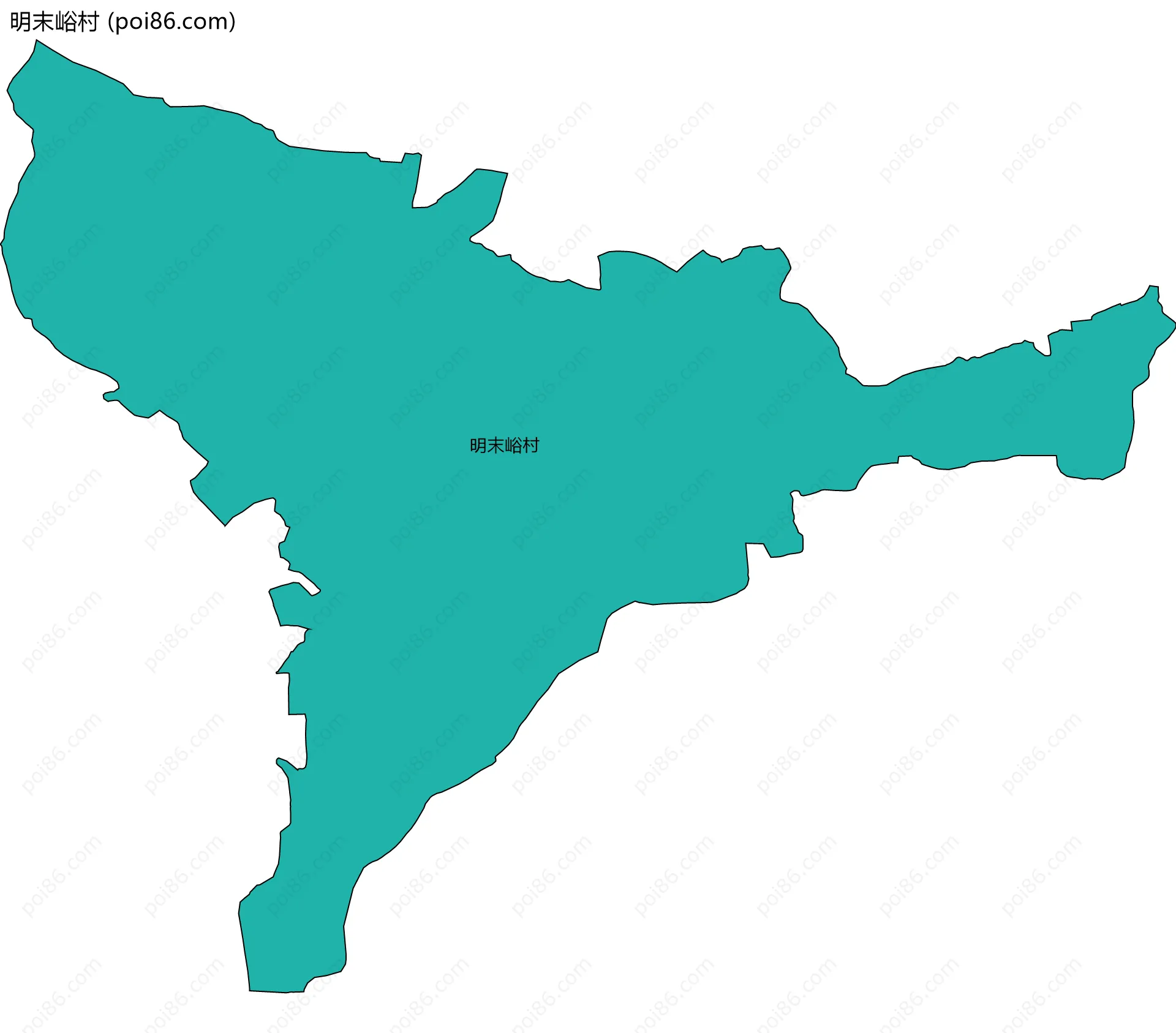 明末峪村边界地图