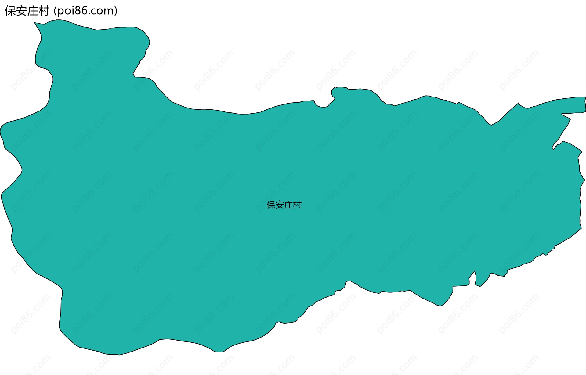 保安庄村边界地图