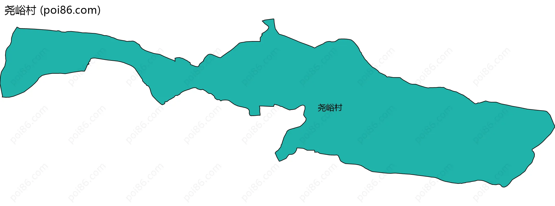 尧峪村边界地图