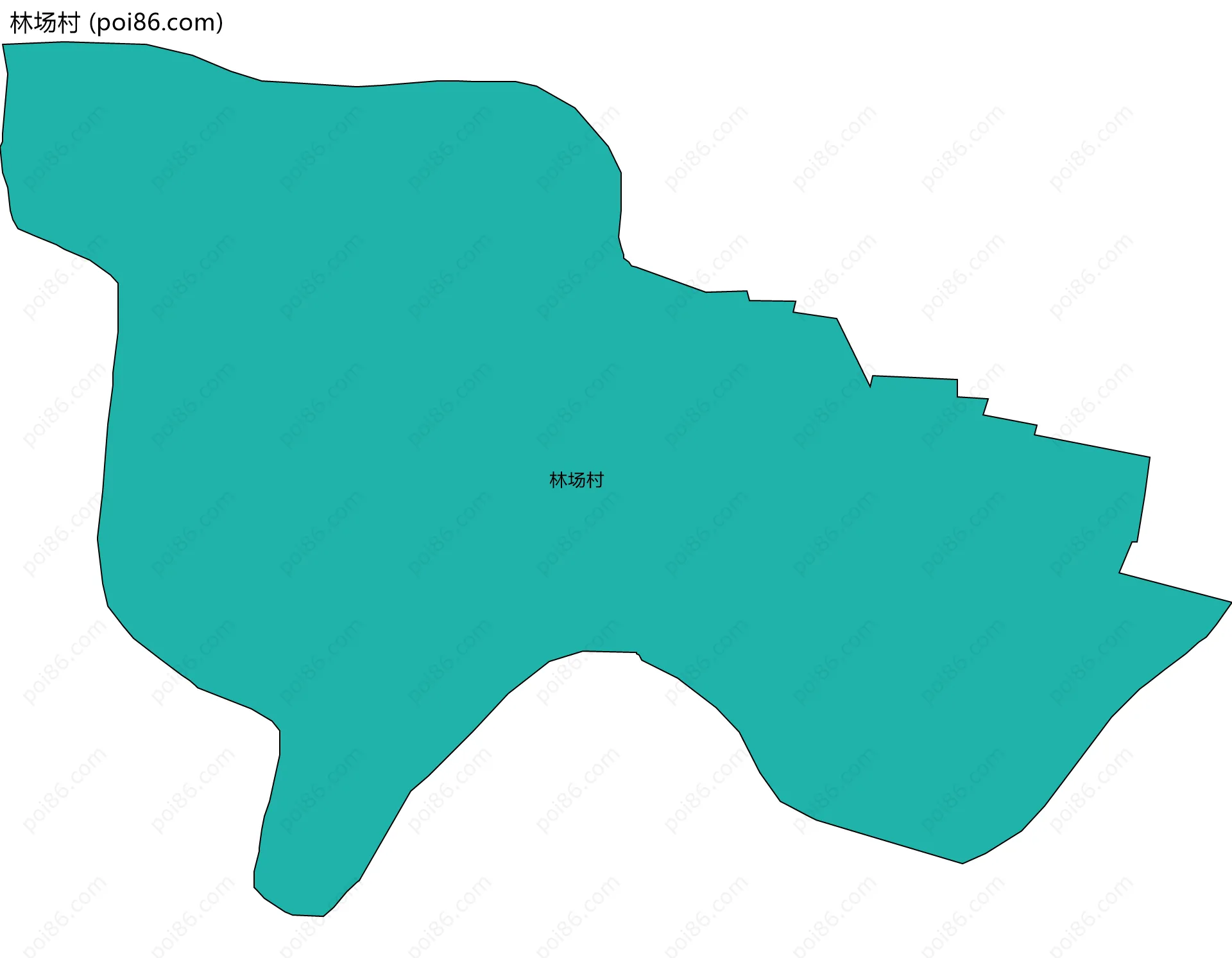 林场村边界地图