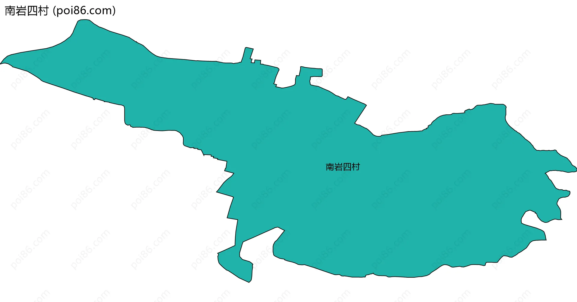 南岩四村边界地图