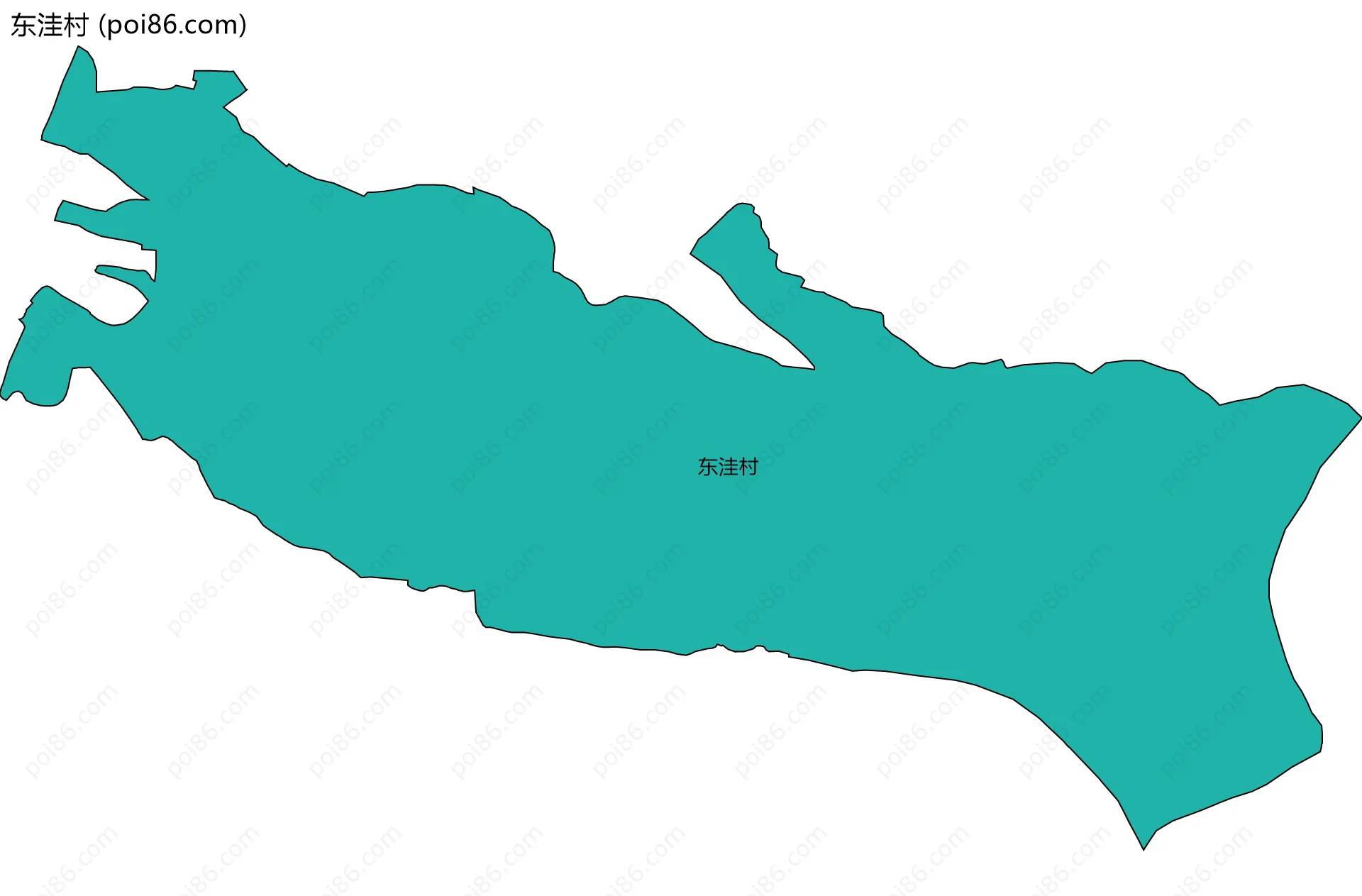 东洼村边界地图