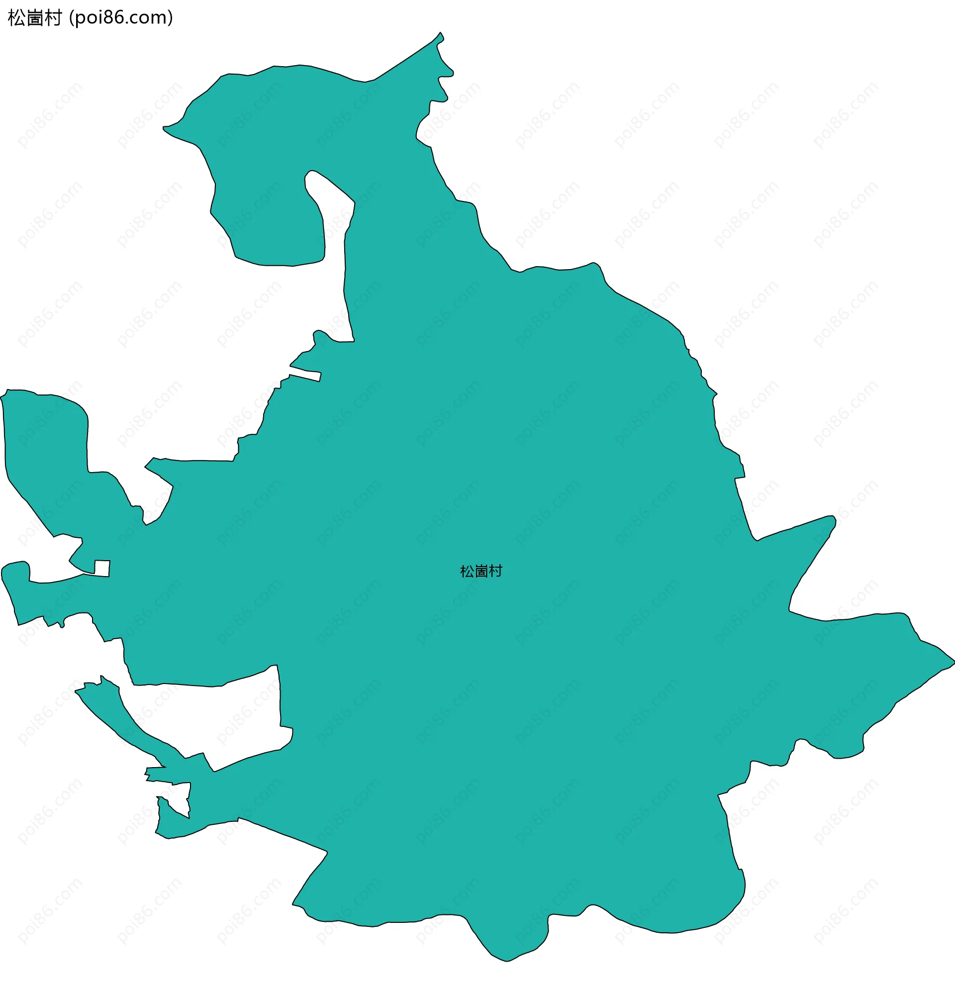 松崮村边界地图
