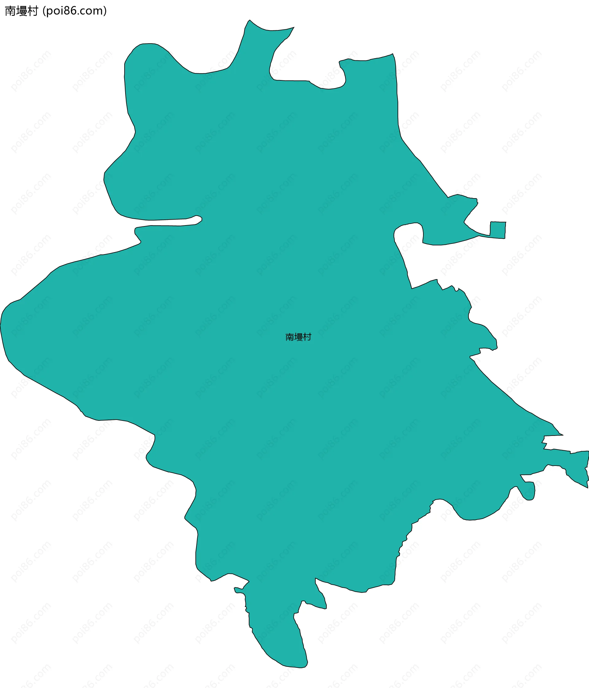 南墁村边界地图