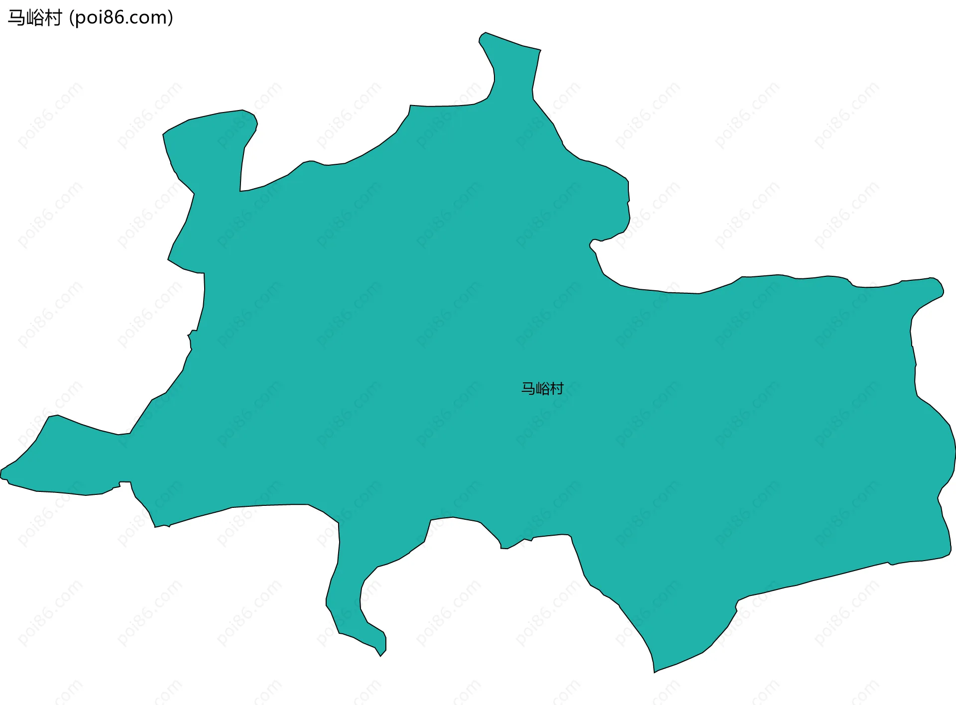 马峪村边界地图