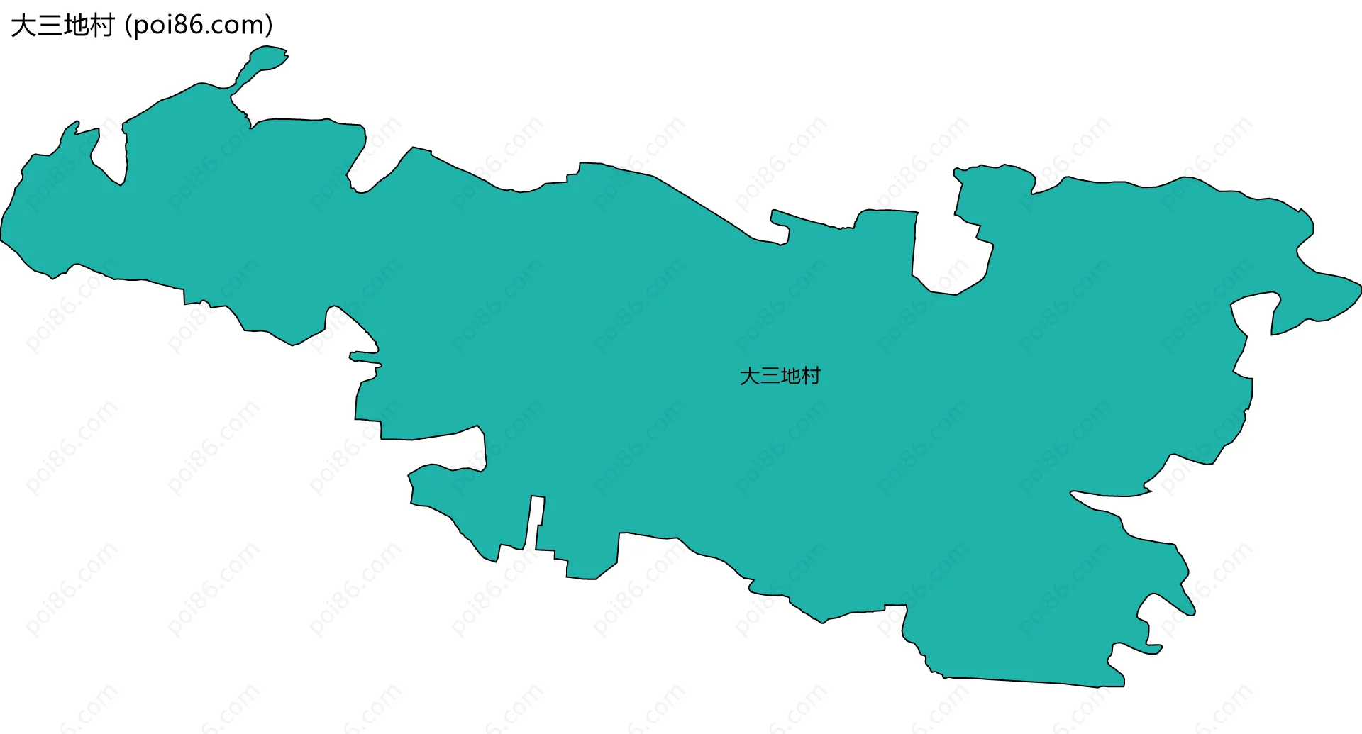 大三地村边界地图