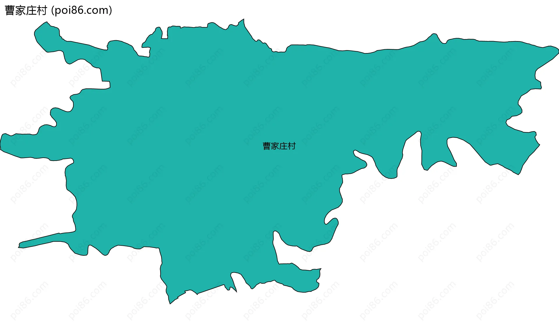 曹家庄村边界地图