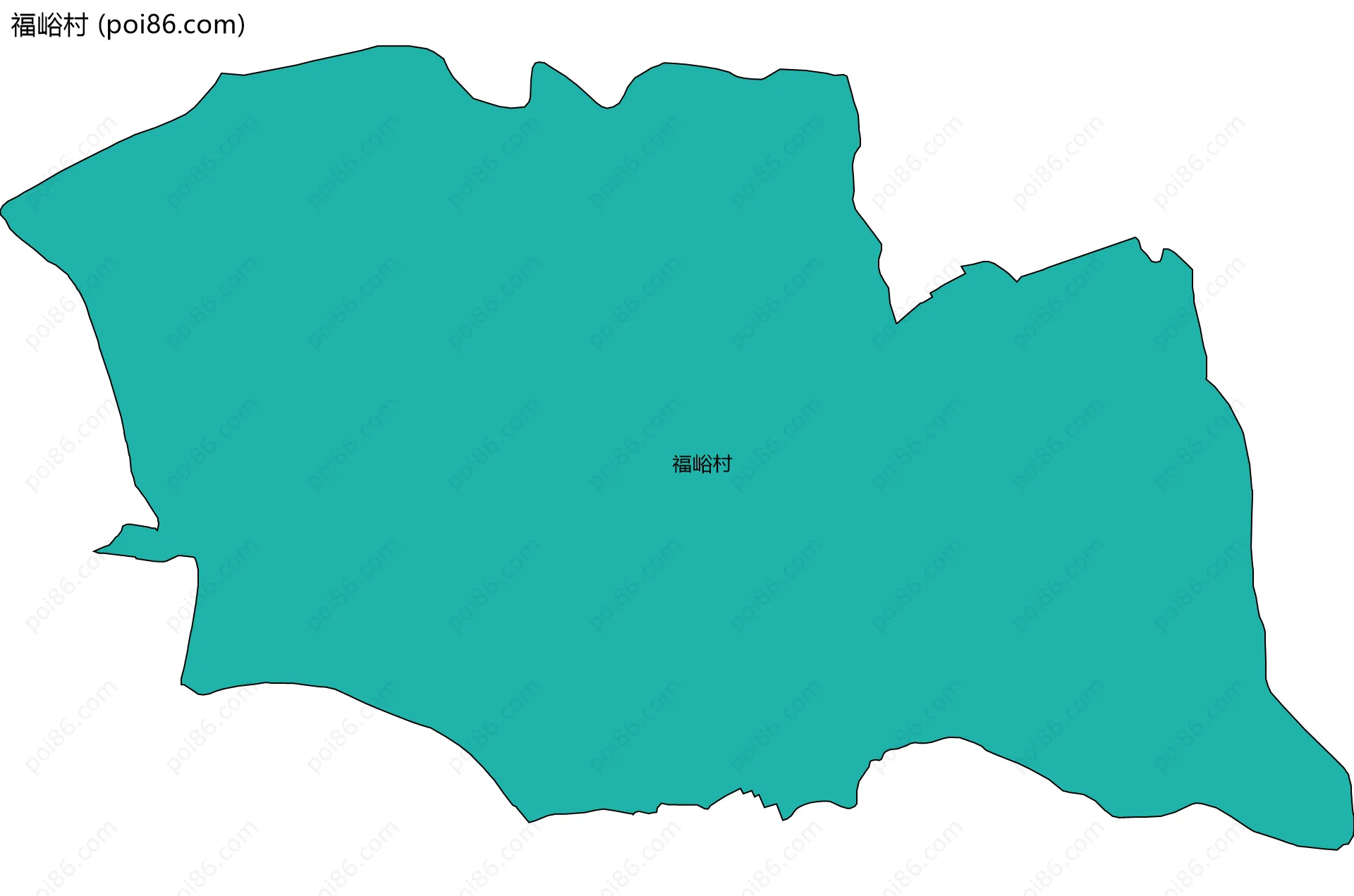 福峪村边界地图