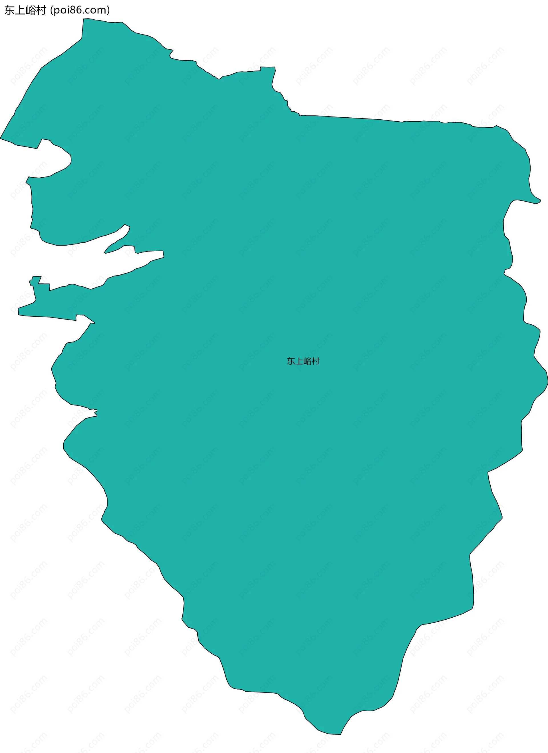 东上峪村边界地图