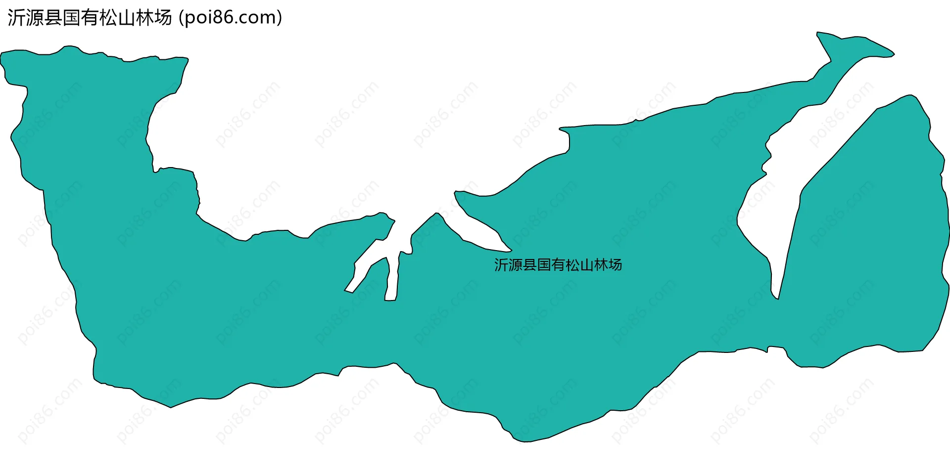 沂源县国有松山林场边界地图