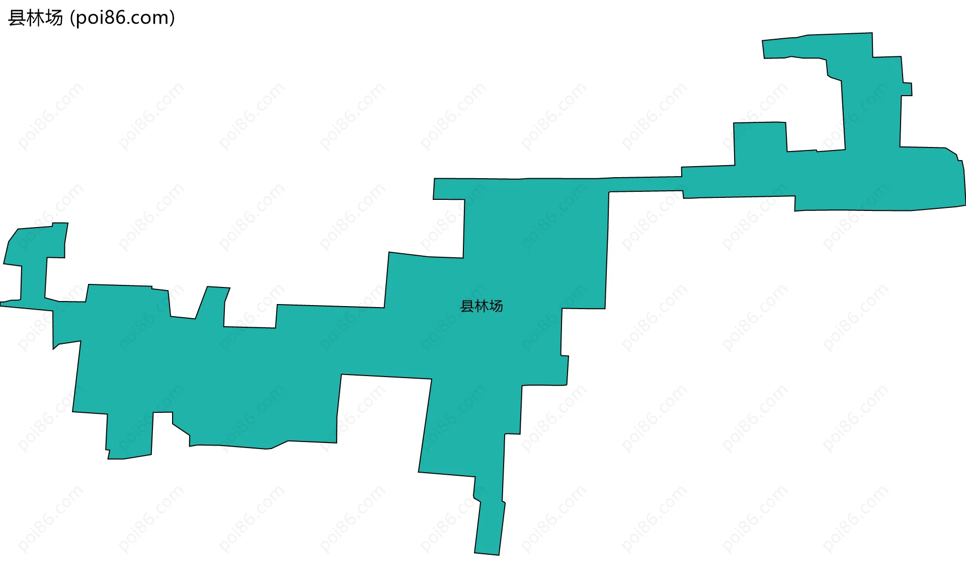 县林场边界地图