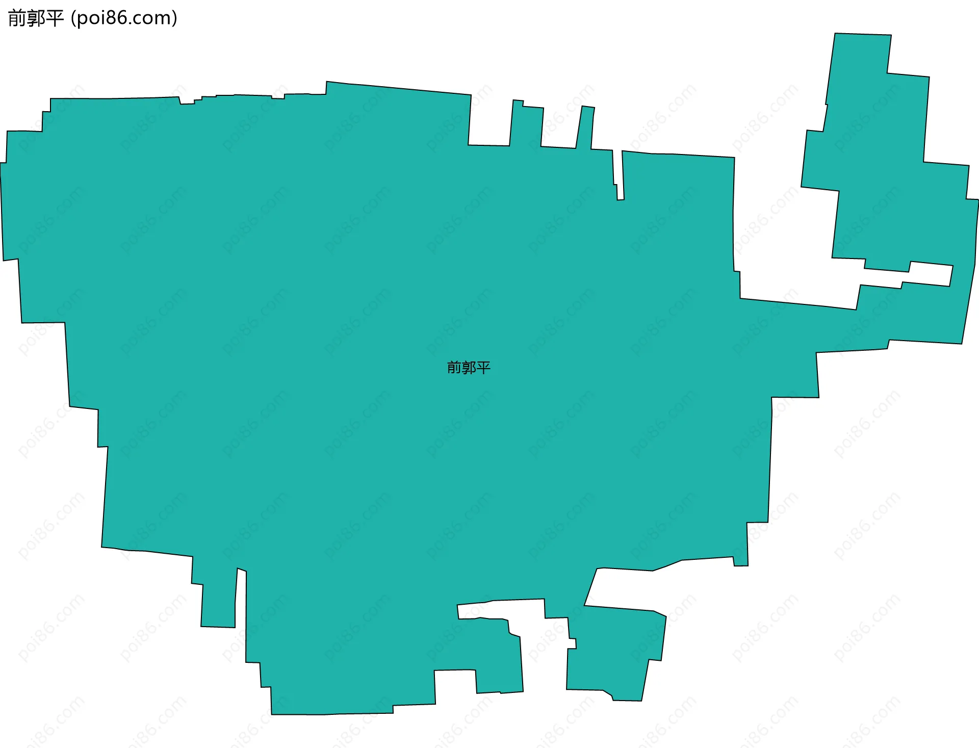 前郭平边界地图