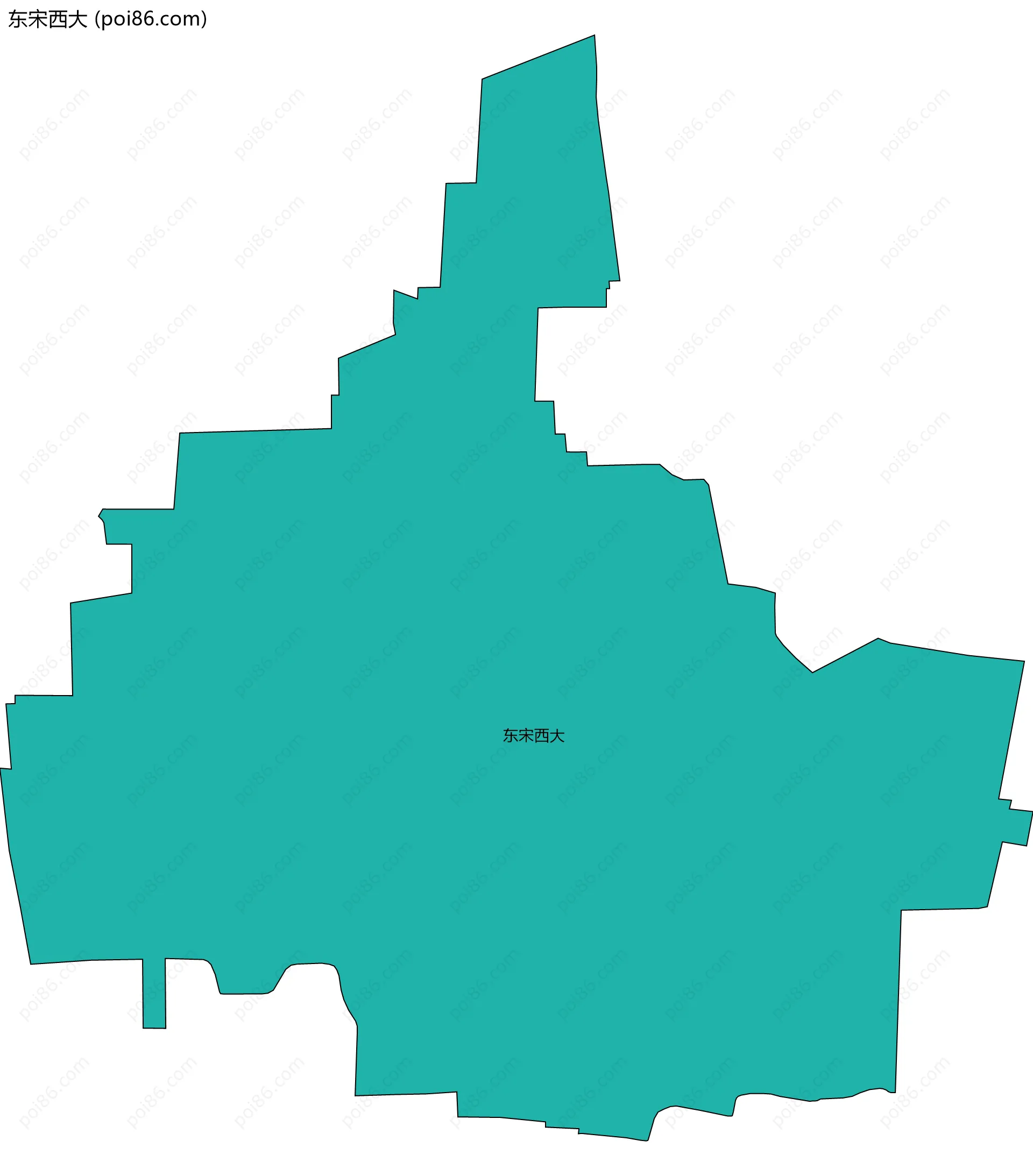 东宋西大边界地图