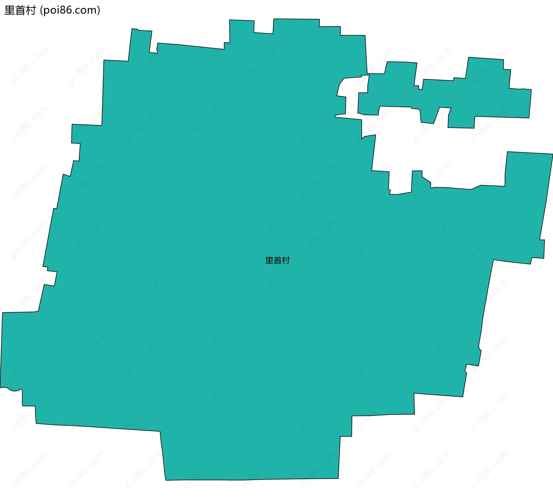 里首村边界地图