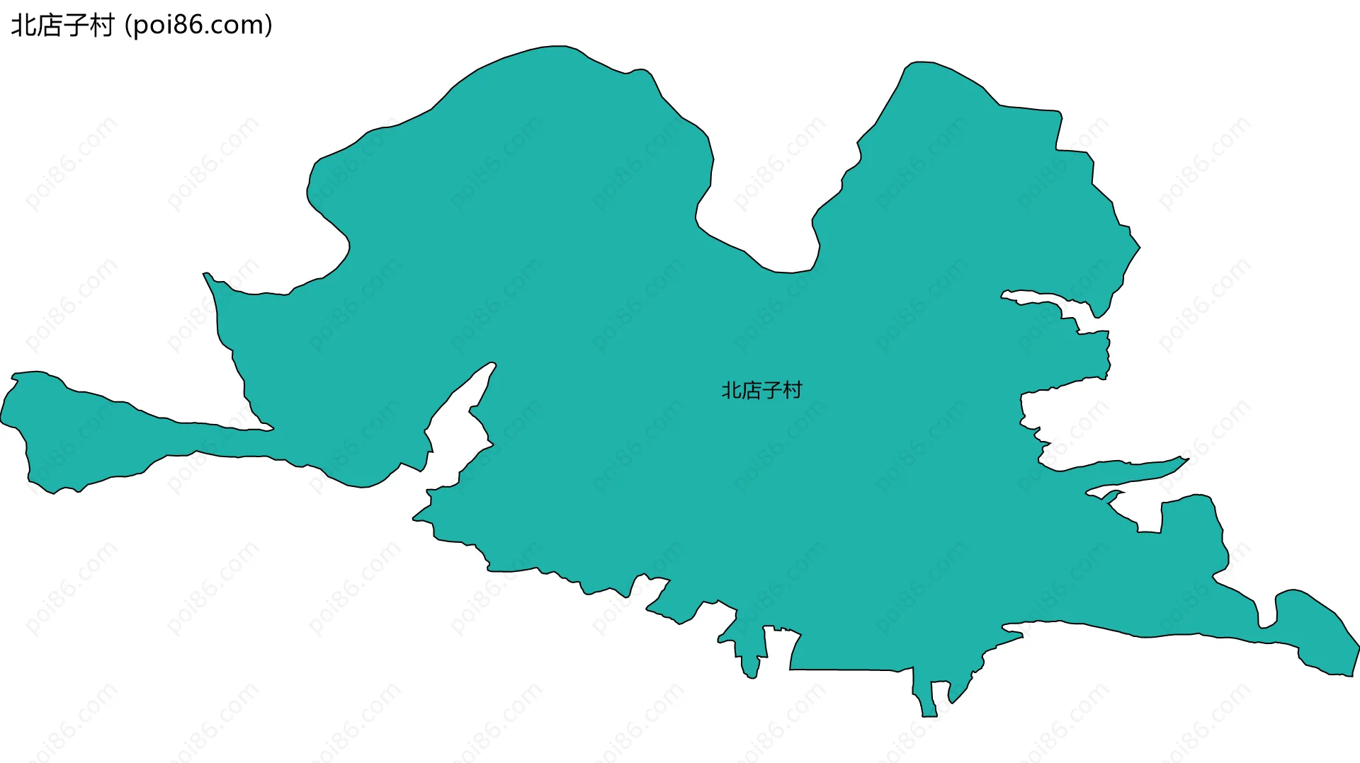 北店子村边界地图