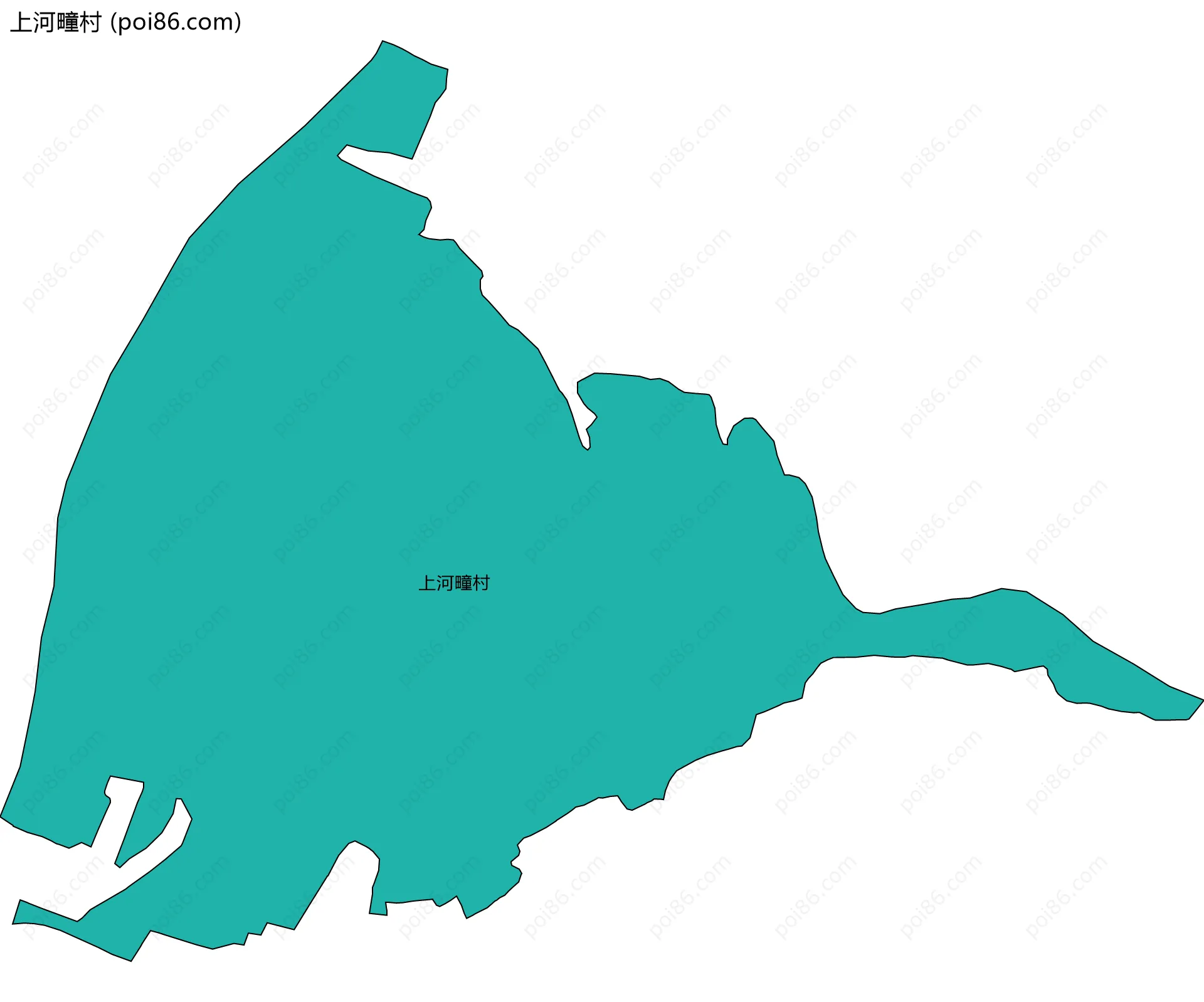 上河疃村边界地图