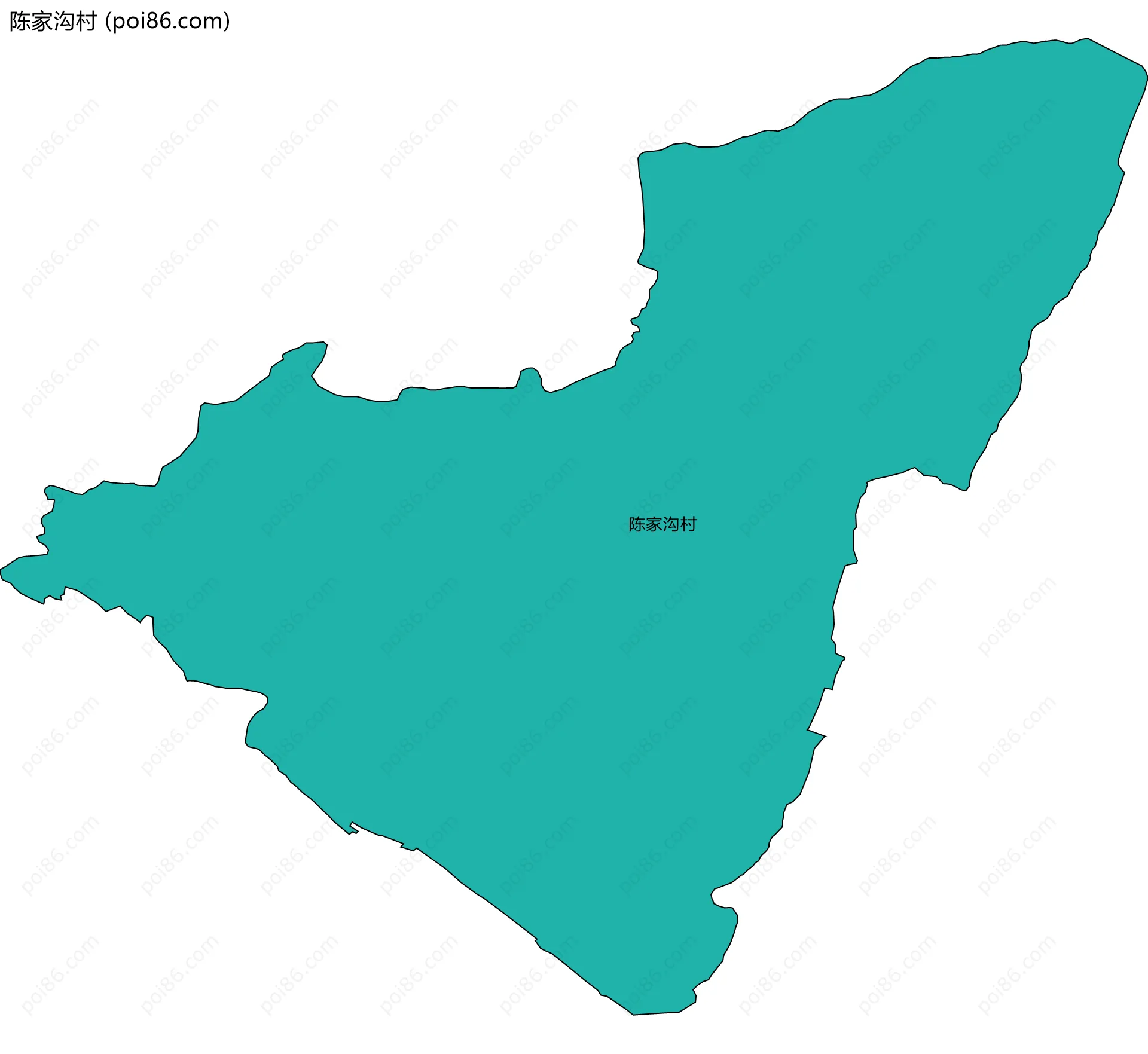 陈家沟村边界地图